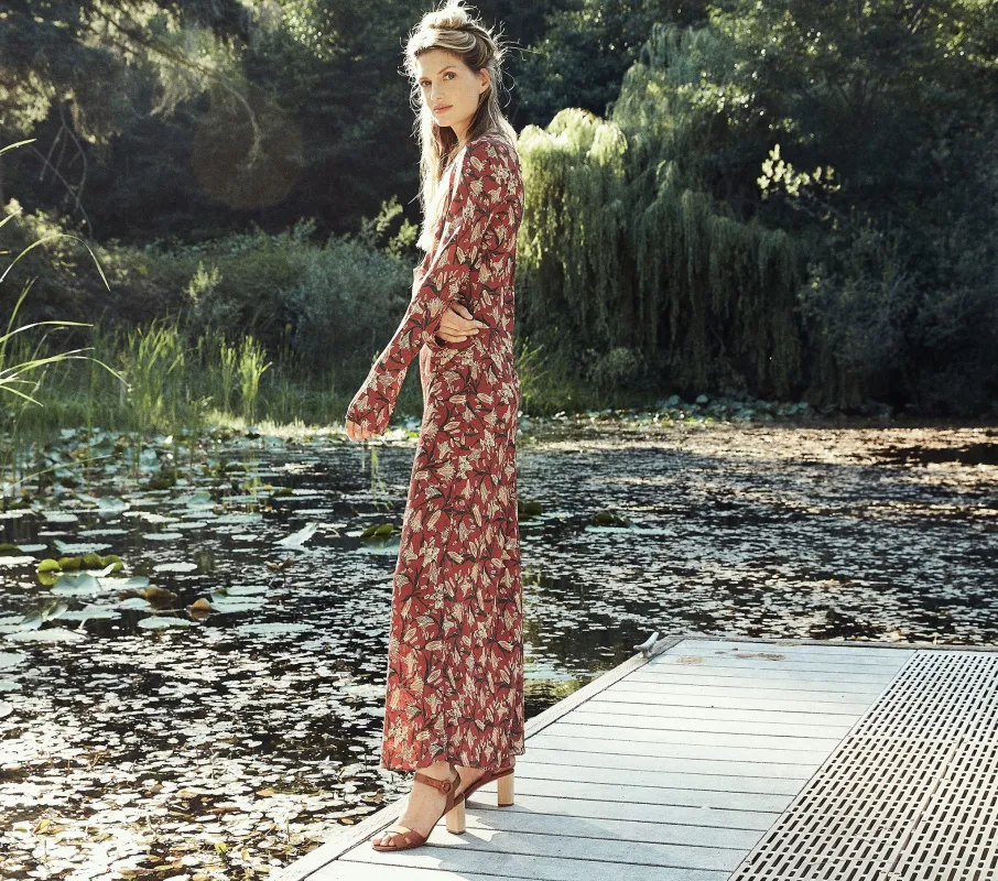 HMD -- ZURI DRESS -- SIENNA LILIUM PRINT sold by Doen