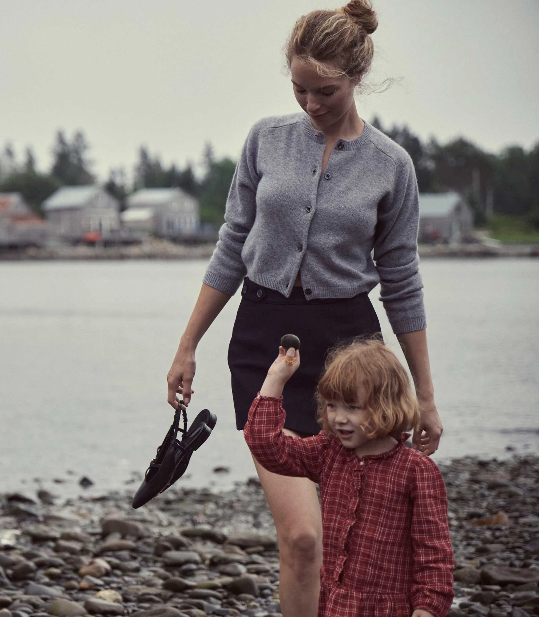 HMD -- ASHFORD CARDIGAN -- PEBBLE GREY sold by Doen product image thumbnail 3