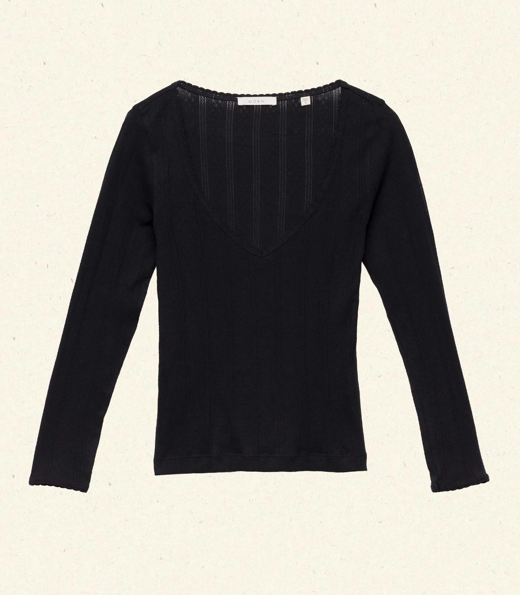 HMD -- CILLA TEE -- BLACK sold by Doen product image thumbnail 4