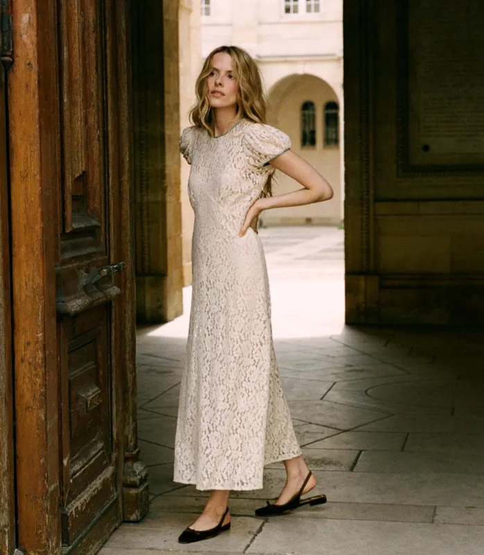 HMD -- KATARINA DRESS -- MOTHER OF PEARL sold by Doen