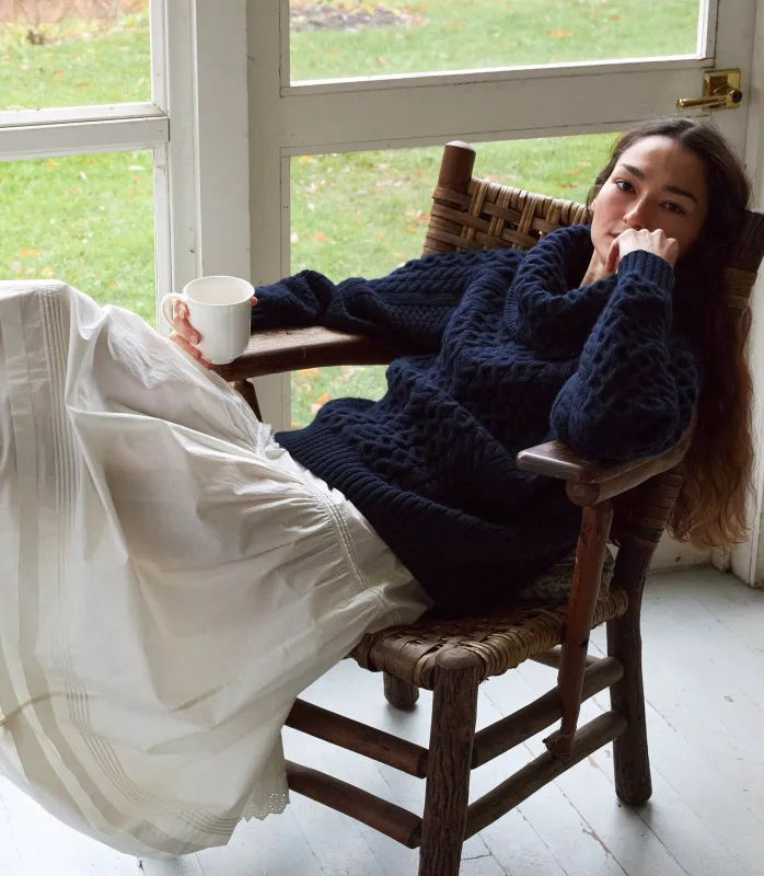 HMD -- GILLIAN SWEATER -- NAVY made by Doen