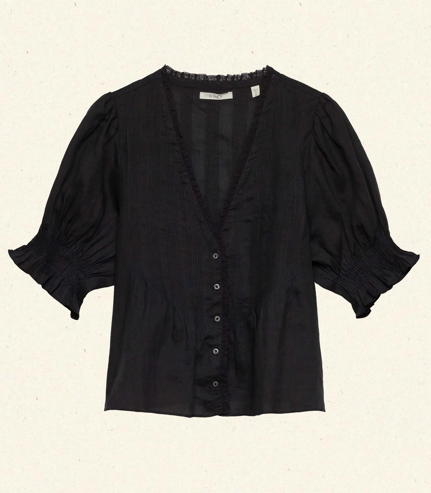HMD -- KARLIE TOP -- BLACK sold by Doen product image thumbnail 4