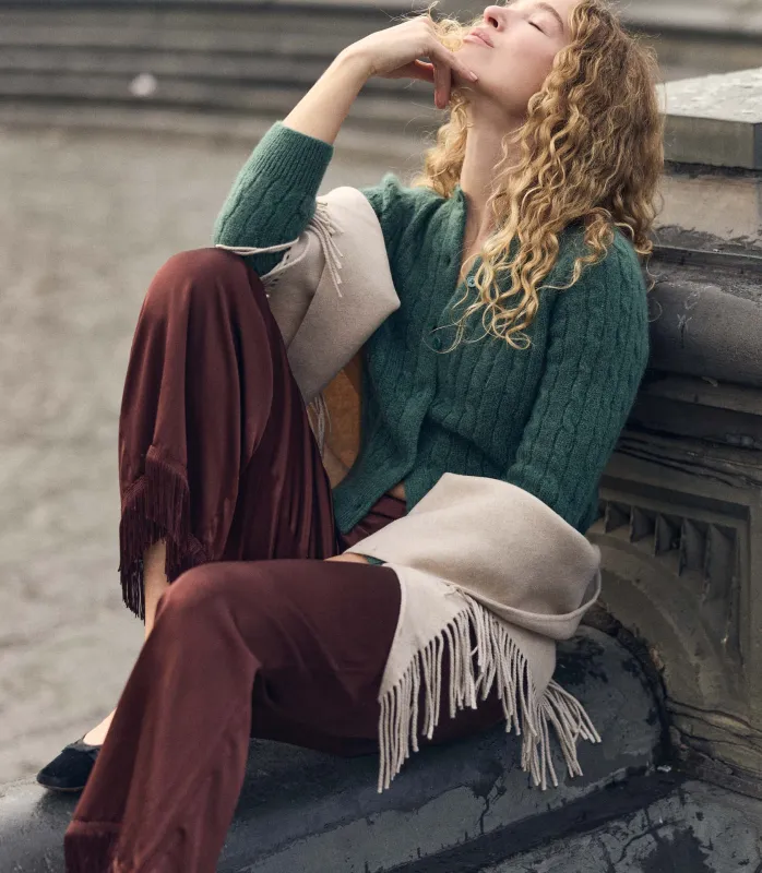 PENROSE CARDIGAN -- SPRUCE sold by Doen