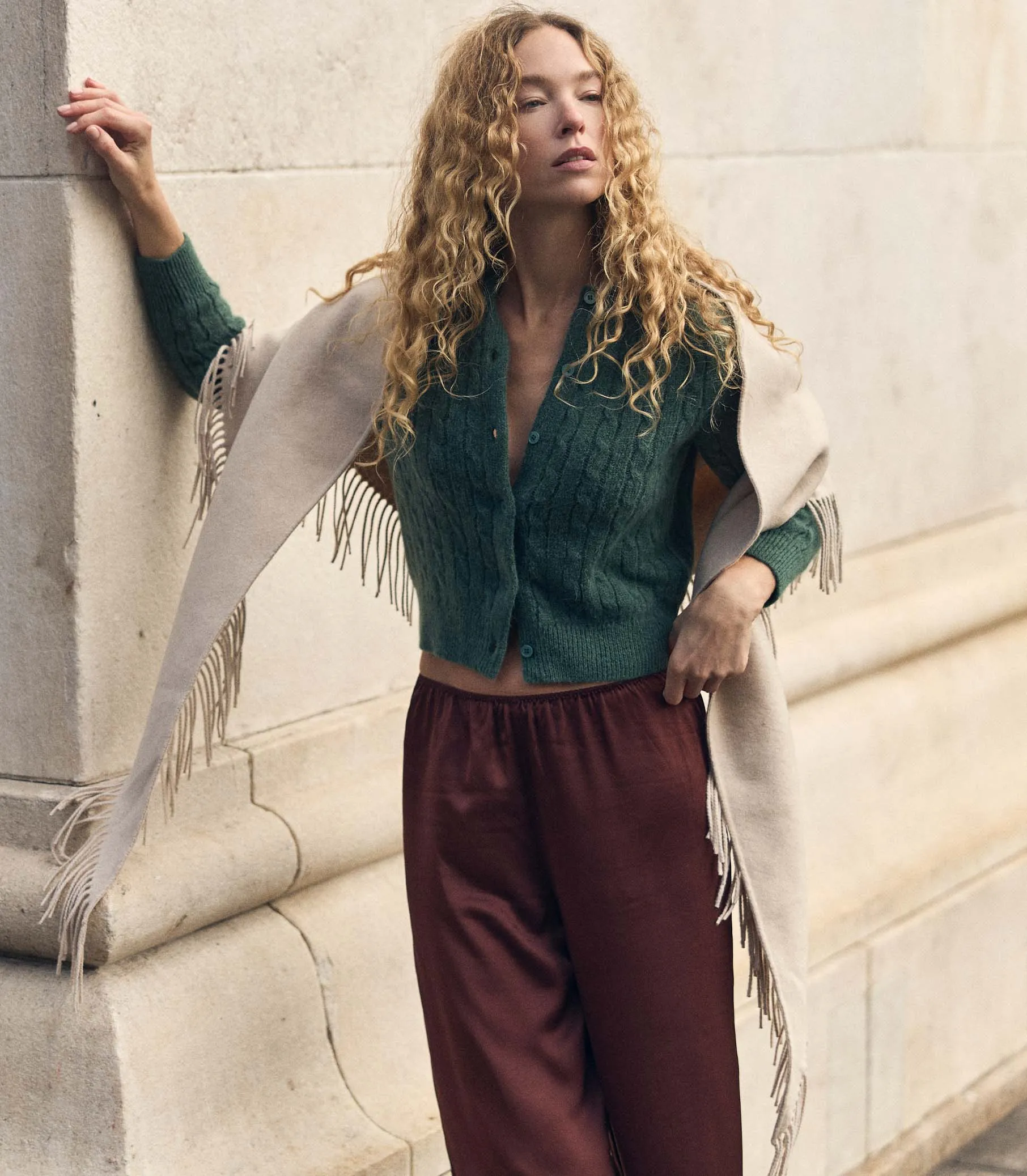 PENROSE CARDIGAN -- SPRUCE sold by Doen product image thumbnail 3