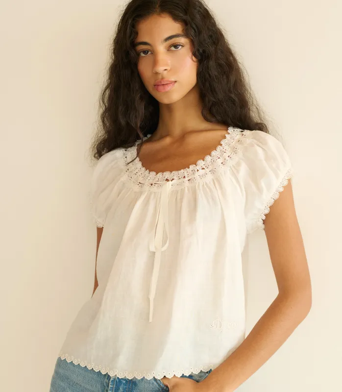 MARINETTE TOP -- SALT sold by Doen