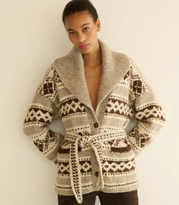 HALE CARDIGAN -- RAINER JACQUARD sold by Doen