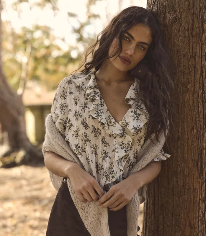 HENRI TOP -- CRÈME FLEUR DU PALAIS sold by Doen