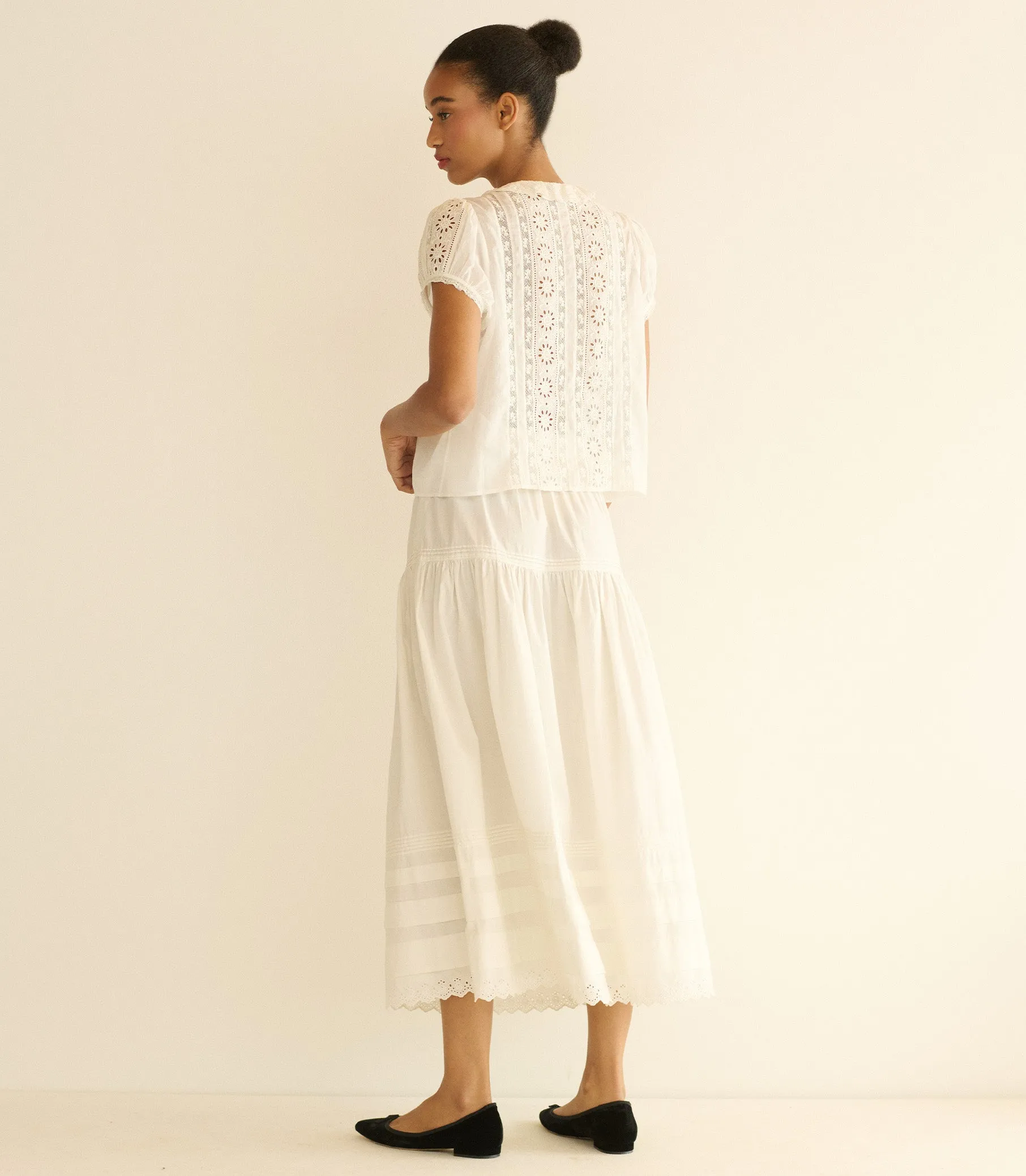 CLAIRETTE TOP -- SALT sold by Doen product image thumbnail 4