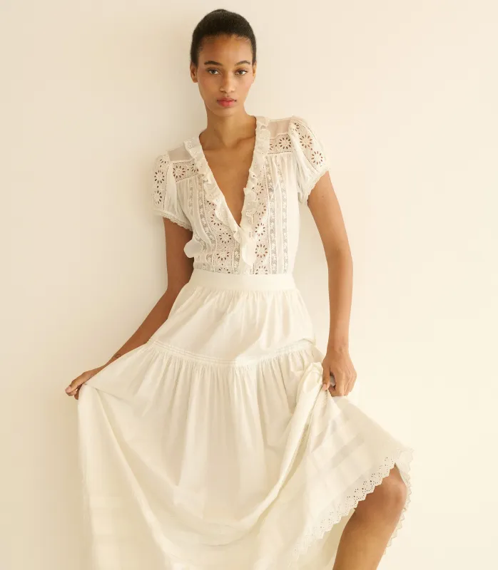 CLAIRETTE TOP -- SALT made by Doen
