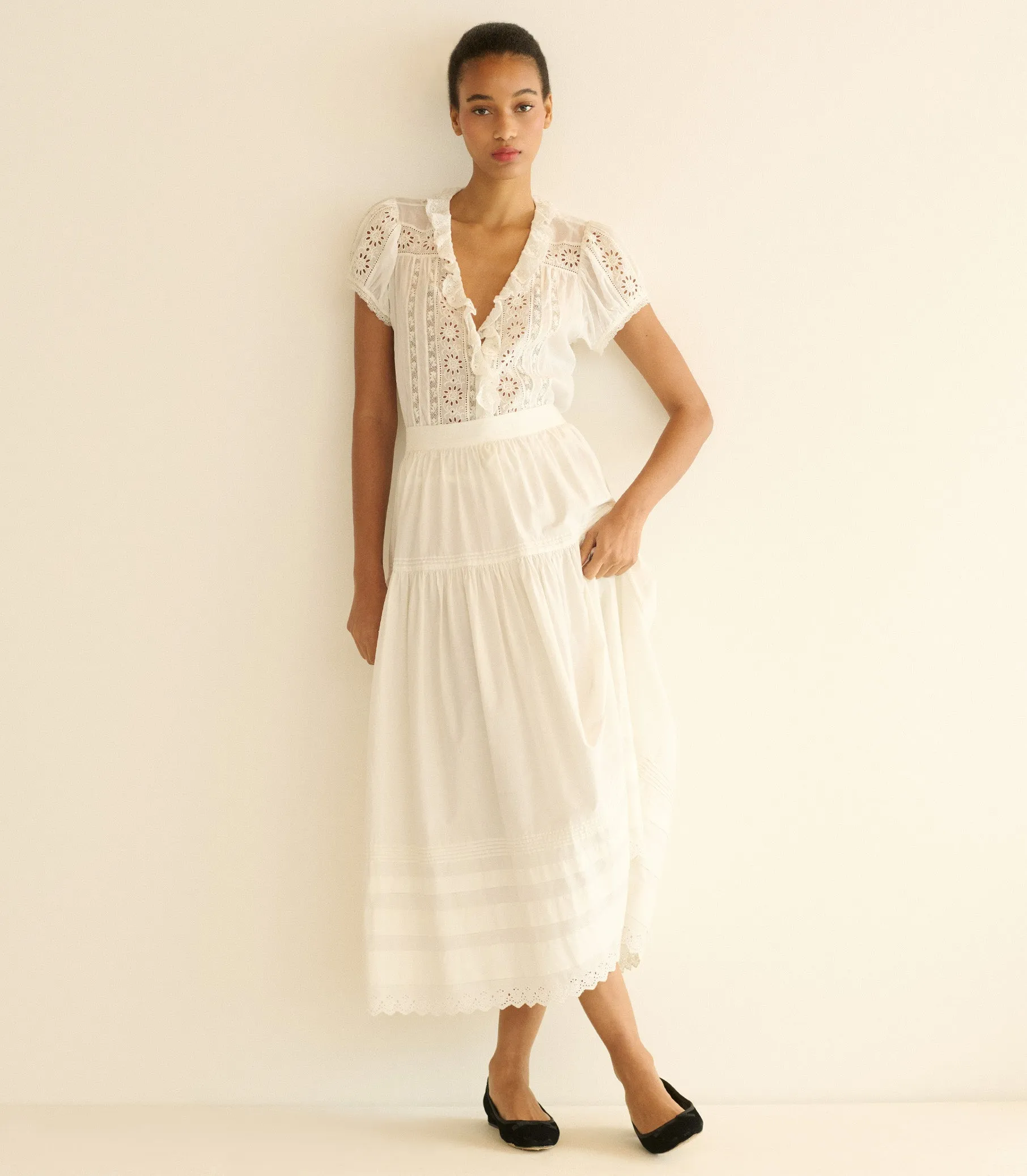 CLAIRETTE TOP -- SALT sold by Doen product image thumbnail 3