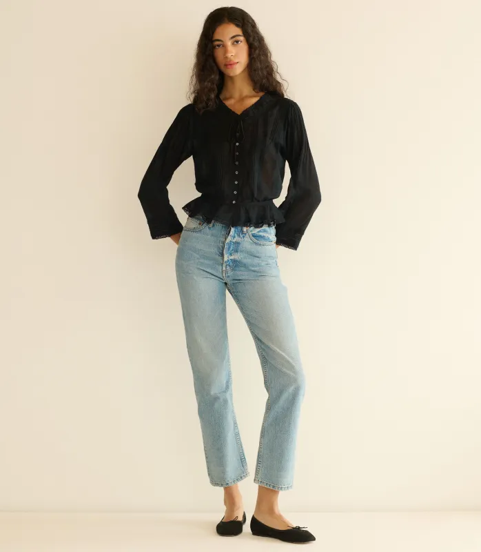 HILLOCK TOP -- BLACK made by Doen