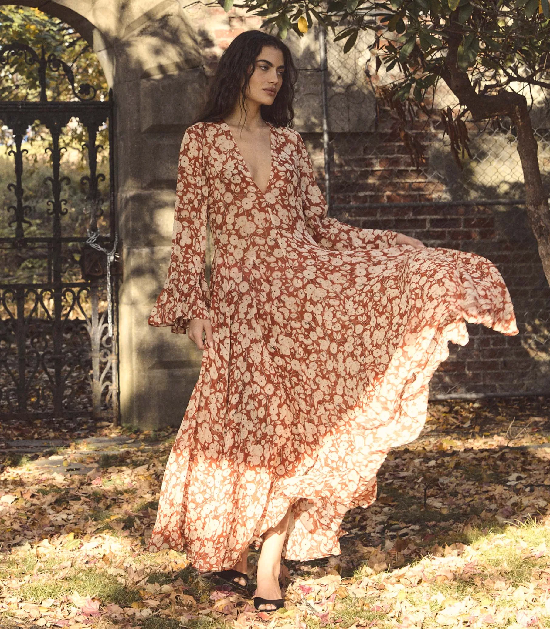 IMELDA DRESS -- ROUGE AMBRIDGE ROSE sold by Doen