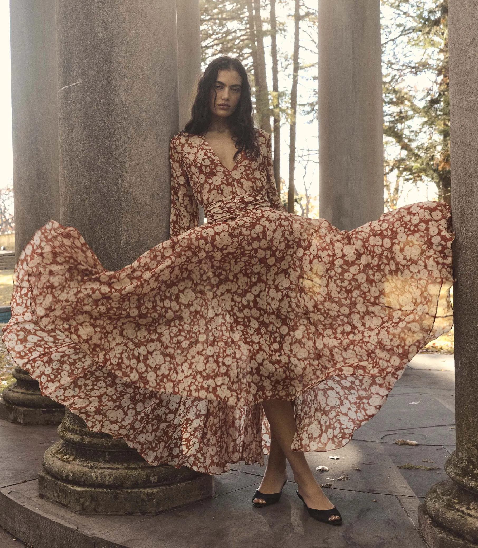 IMELDA DRESS -- ROUGE AMBRIDGE ROSE sold by Doen product image thumbnail 3