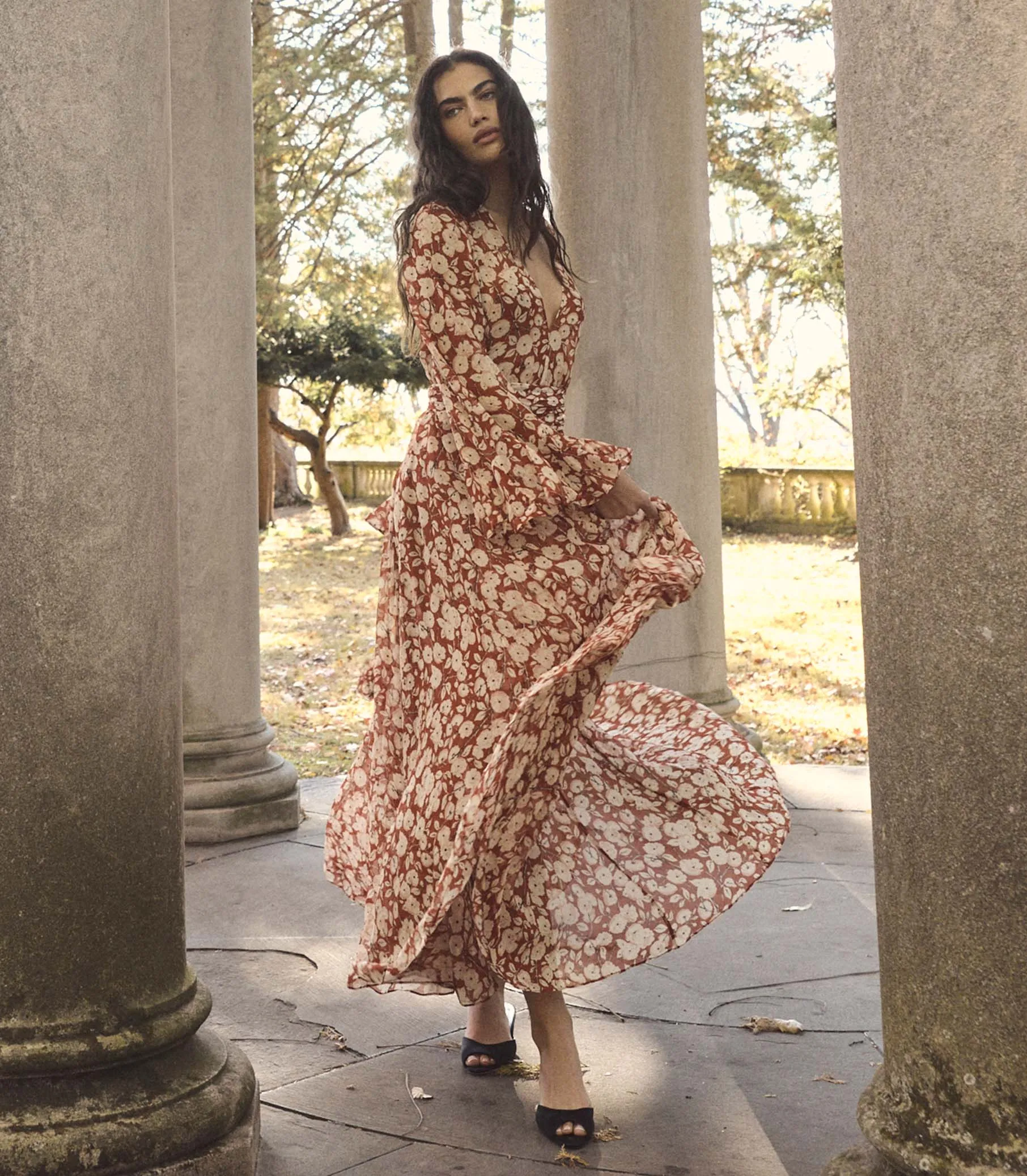 IMELDA DRESS -- ROUGE AMBRIDGE ROSE sold by Doen product image thumbnail 5