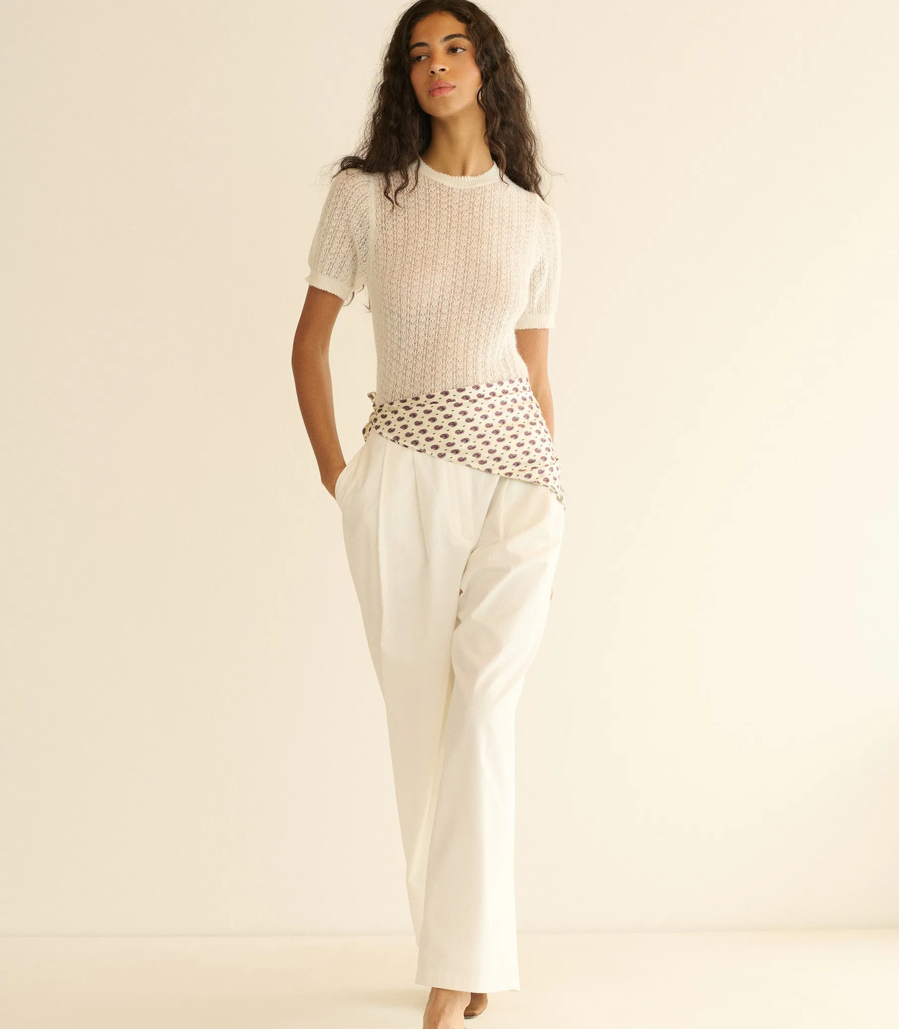 MONICA SWEATER -- IVORY sold by Doen product image thumbnail 2