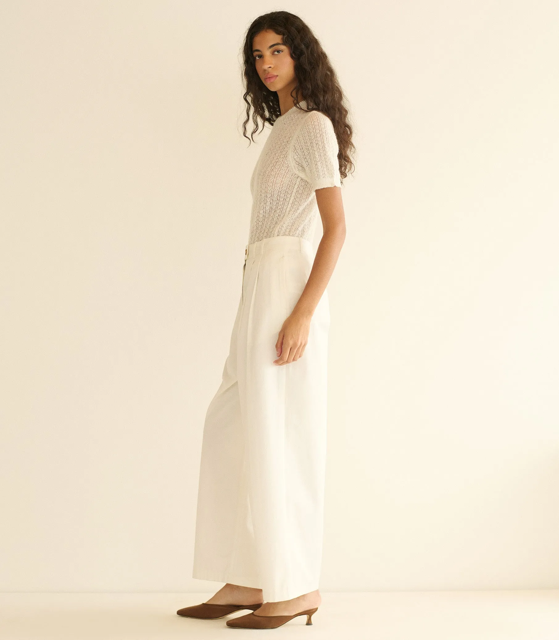 MONICA SWEATER -- IVORY sold by Doen product image thumbnail 4