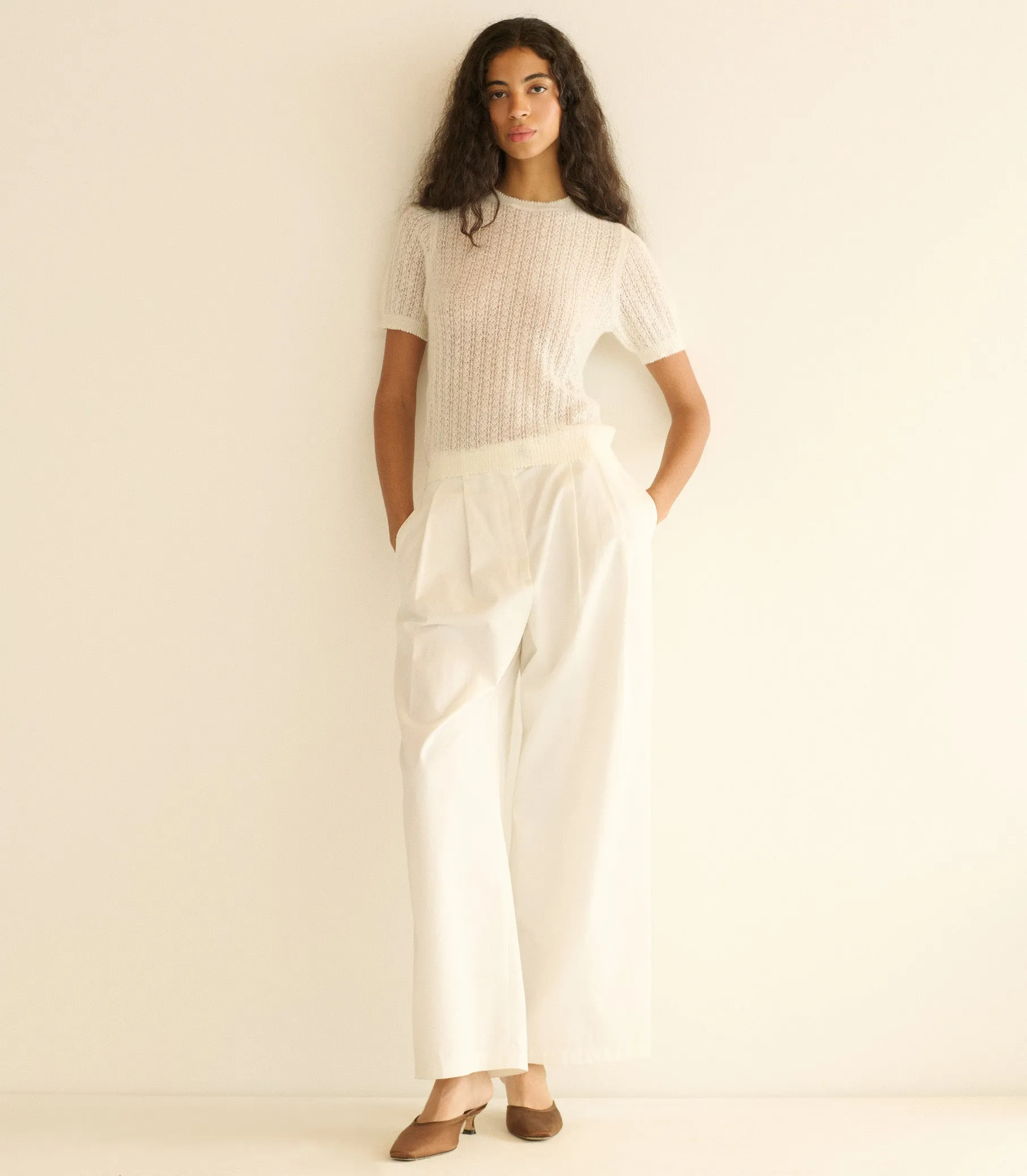 MONICA SWEATER -- IVORY sold by Doen product image thumbnail 3