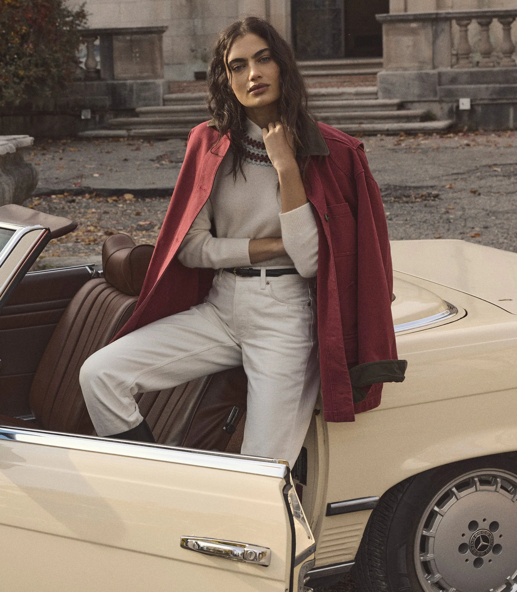 BONIFACE SWEATER -- IVORY ANNECY FAIR ISLE sold by Doen product image thumbnail 5