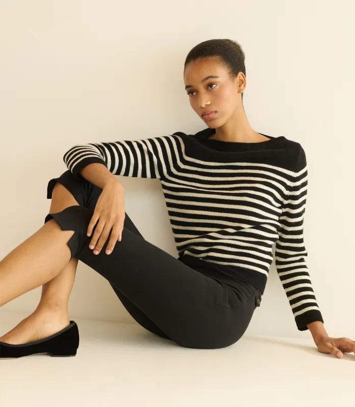 CLAIRMONT SWEATER -- MARCEAU STRIPE sold by Doen