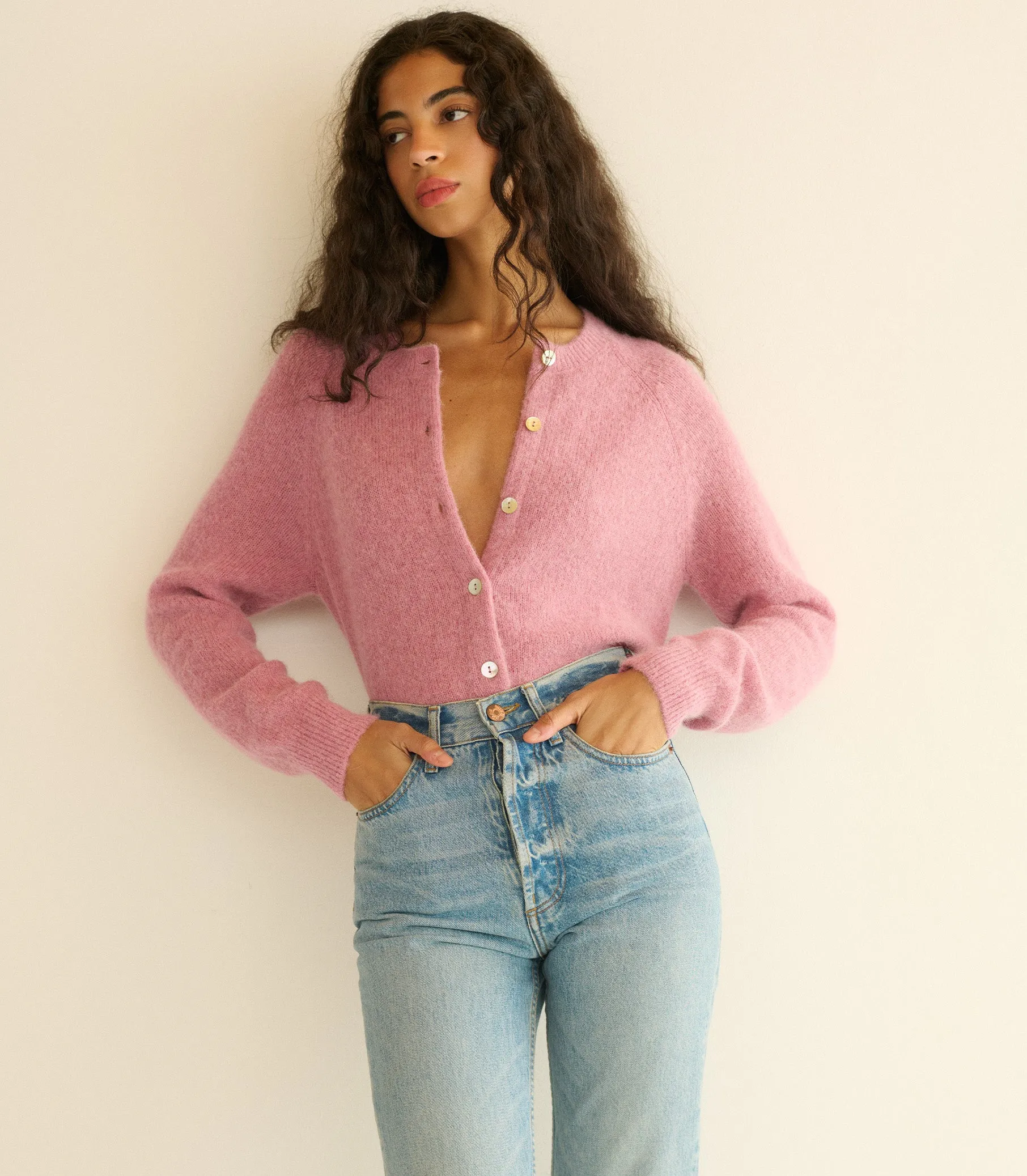 PETRA CARDIGAN -- ROSEBUD sold by Doen product image thumbnail 4