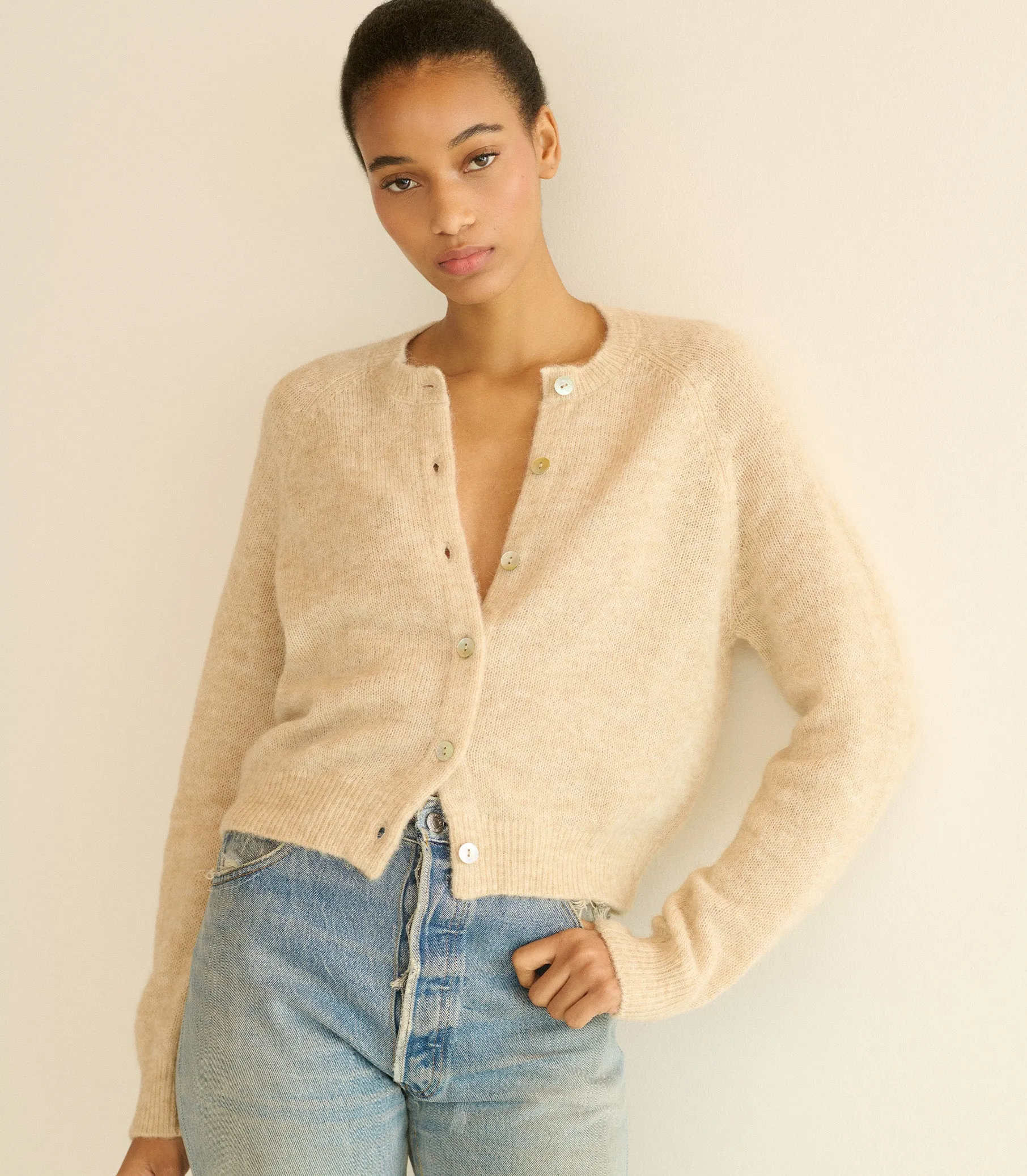 PETRA CARDIGAN -- HAZELNUT CREME sold by Doen product image thumbnail 5