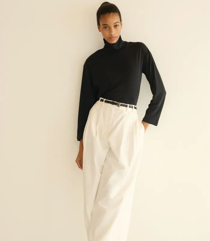 HAWTHORN TURTLENECK -- BLACK sold by Doen