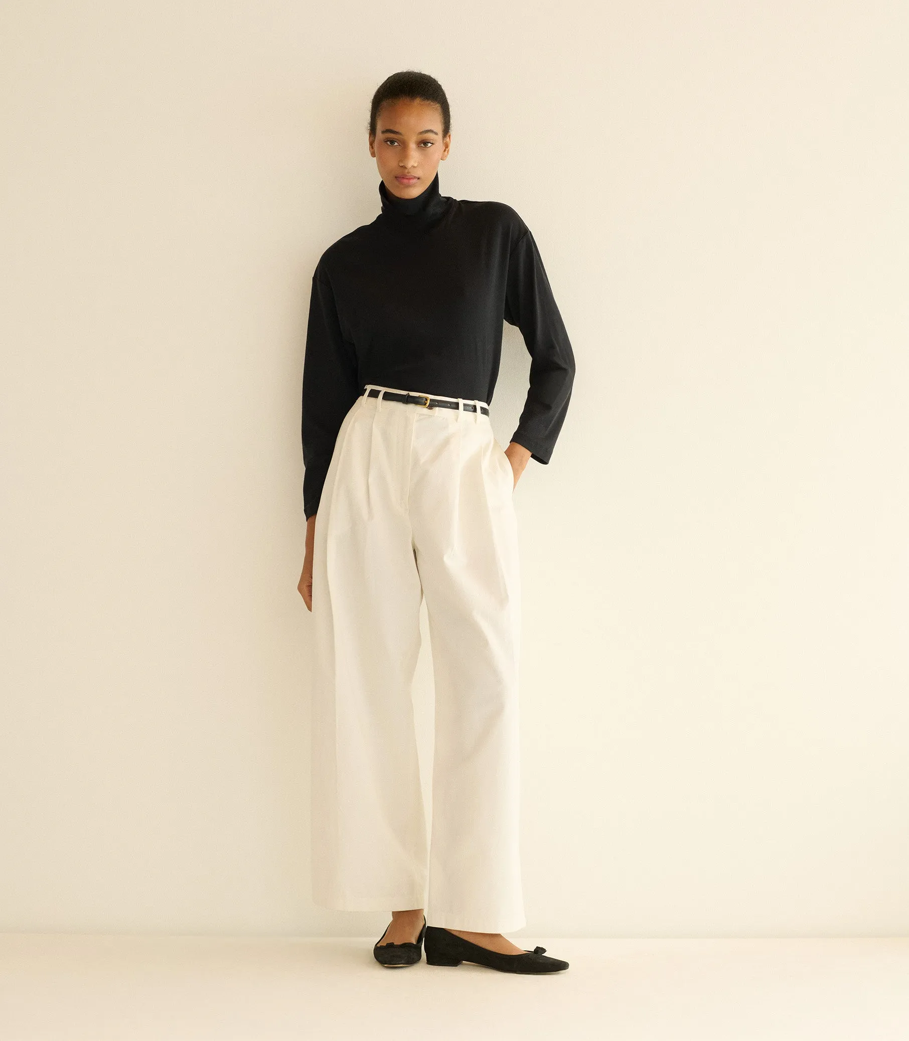 HAWTHORN TURTLENECK -- BLACK sold by Doen product image thumbnail 2
