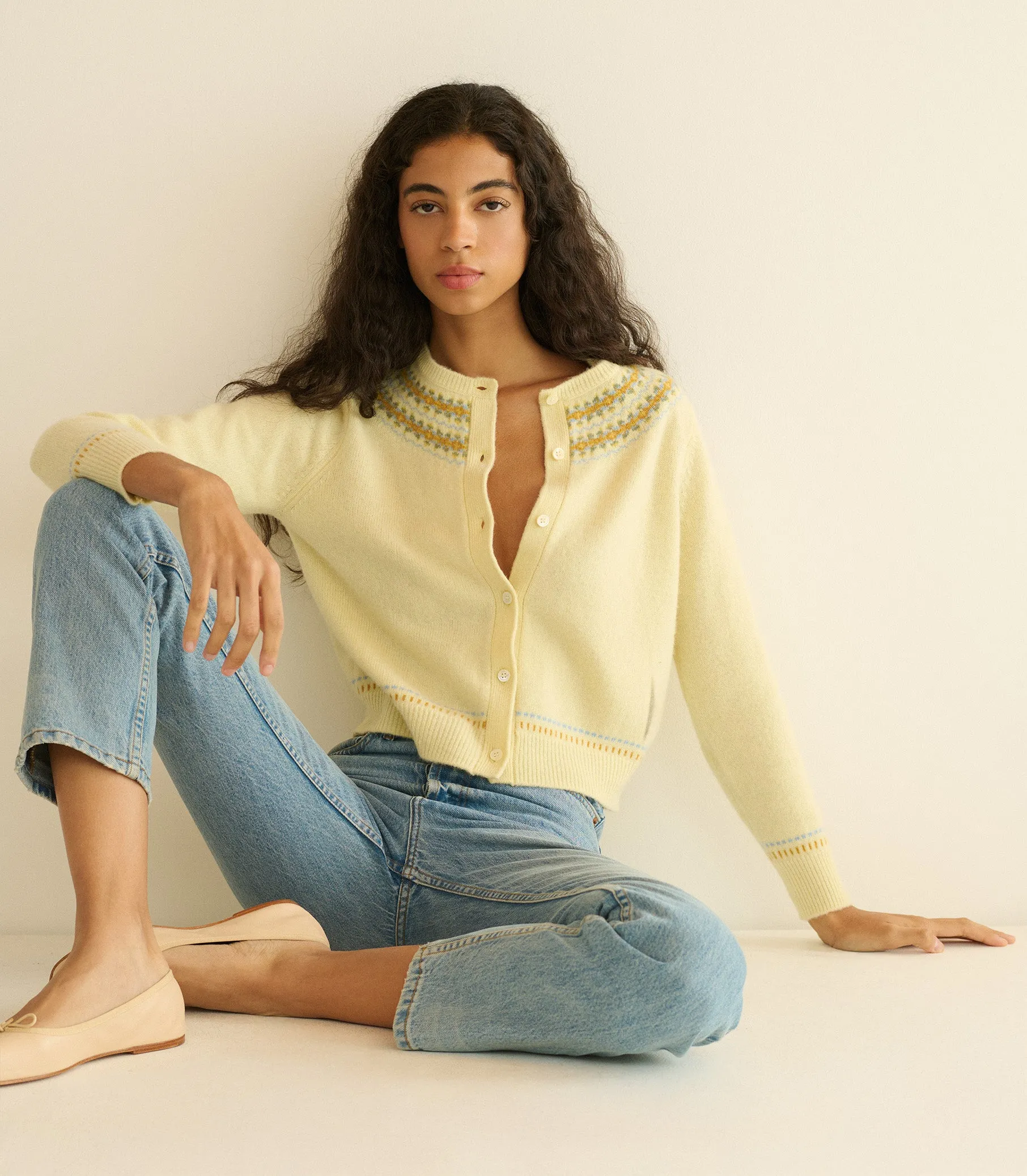 OLYMPE CARDIGAN -- GATEAU ANNECY FAIR ISLE sold by Doen product image thumbnail 2