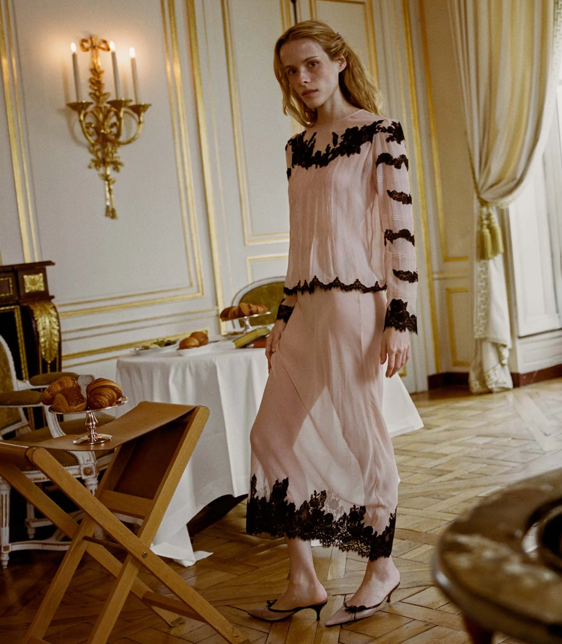 ELOWEN ANNIVERSARY SKIRT -- SOFT PEACH sold by Doen product image thumbnail 3