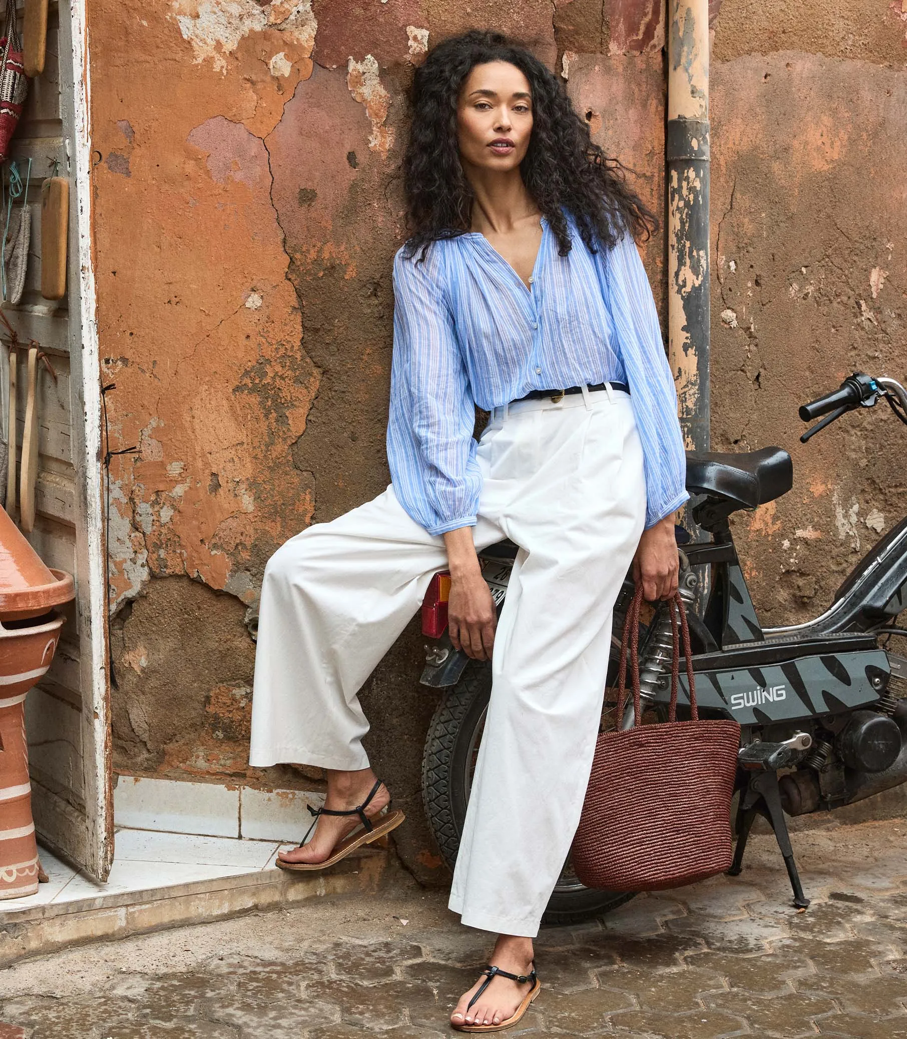 JONIE TOP -- SALERNO STRIPE sold by Doen product image thumbnail 2