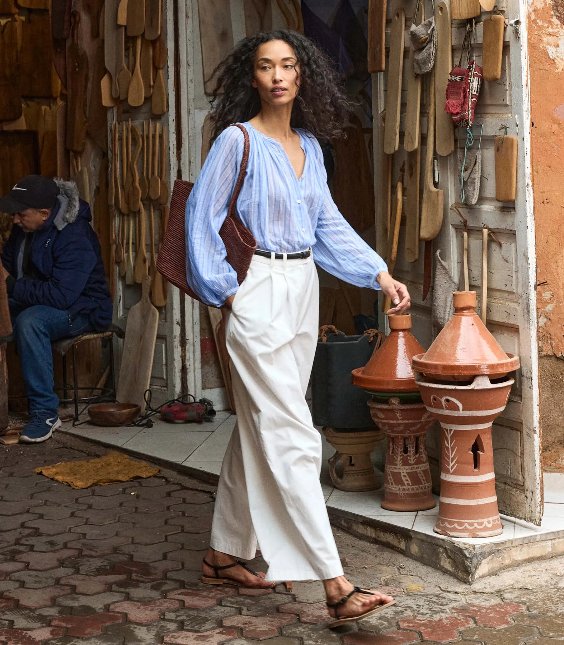 JONIE TOP -- SALERNO STRIPE sold by Doen product image thumbnail 5