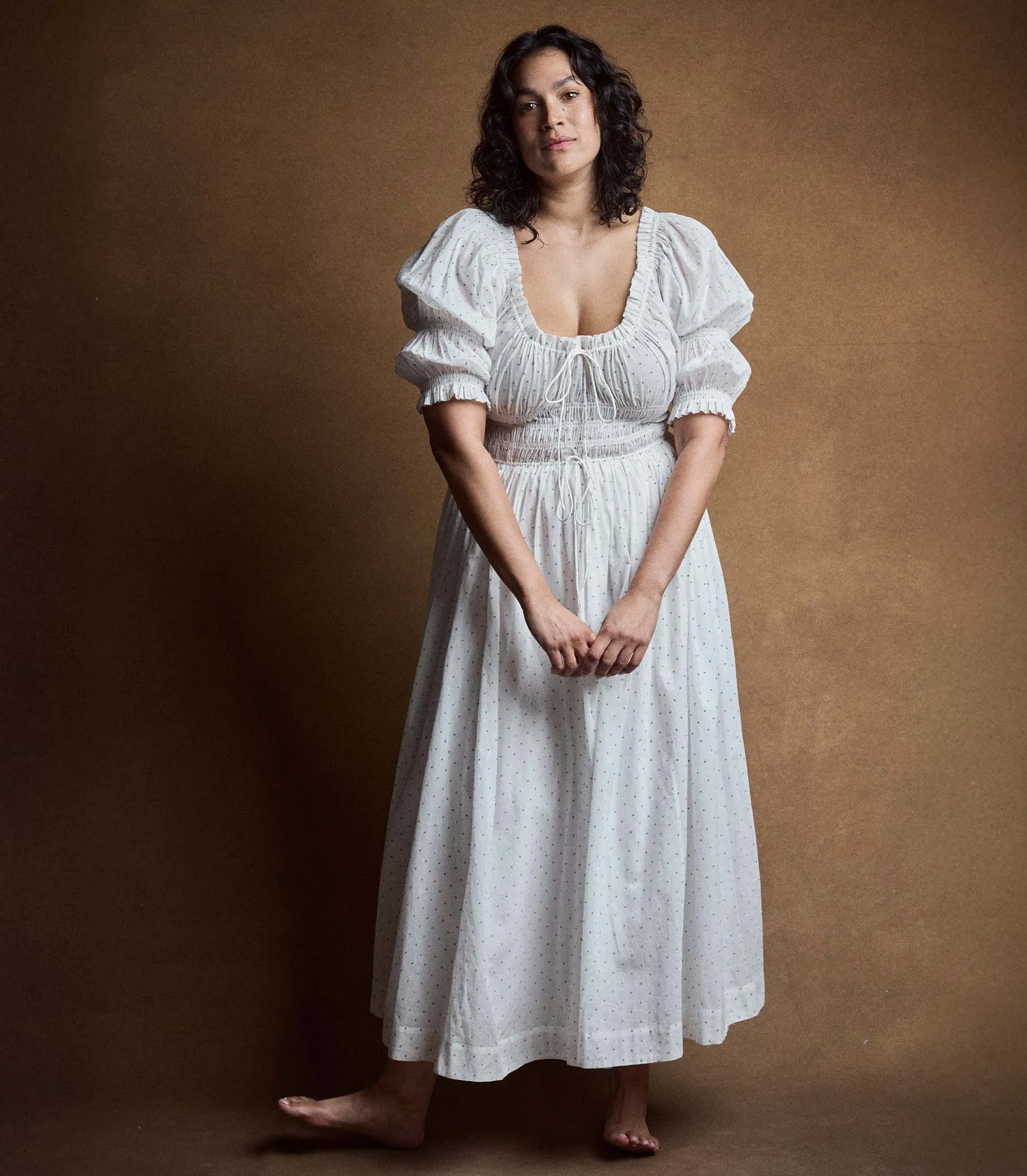 ISCHIA DRESS -- SALT FLOCK DOT sold by Doen product image thumbnail 2