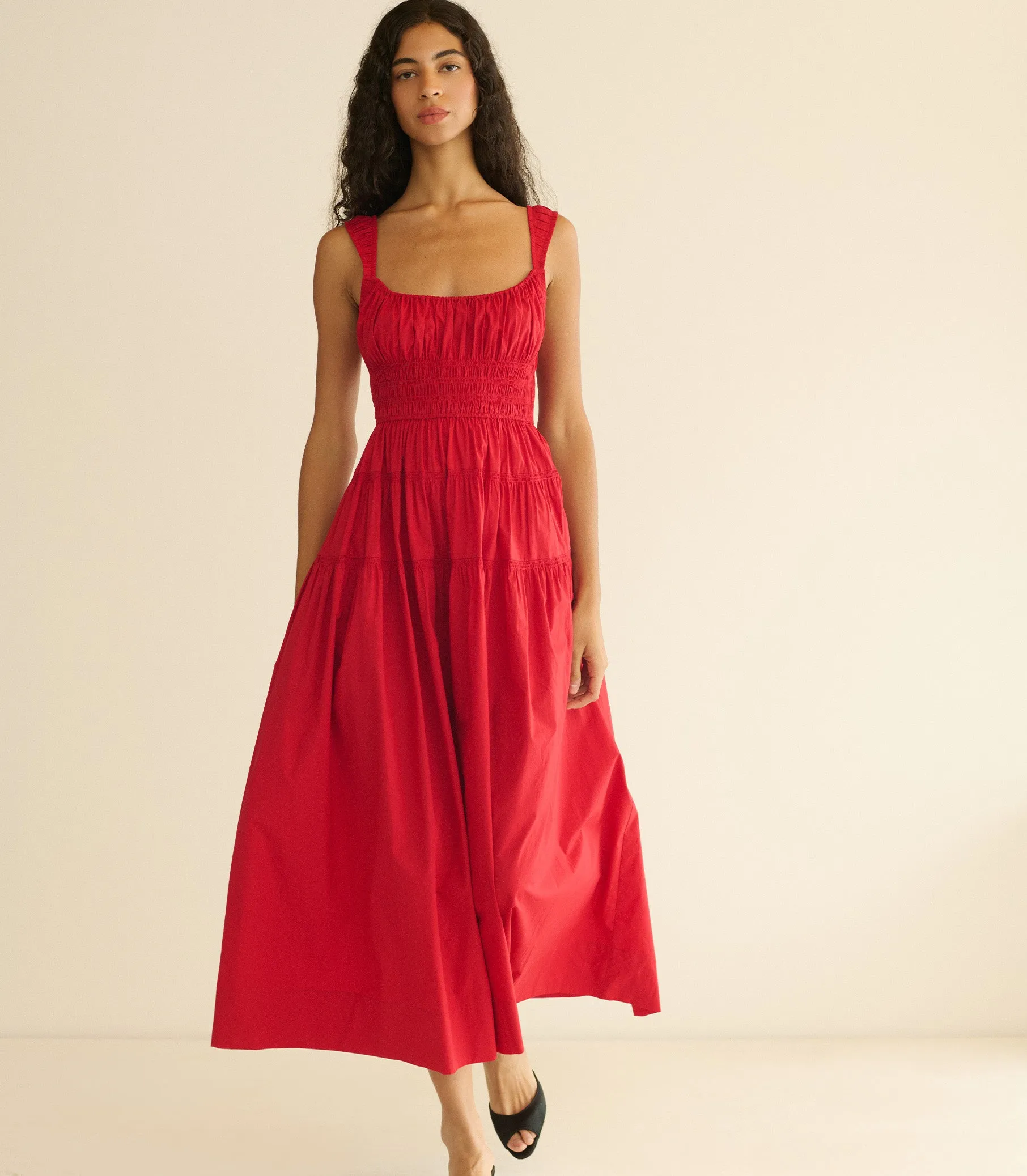 CLOVER DRESS -- DEEP TOMATO sold by Doen product image thumbnail 2