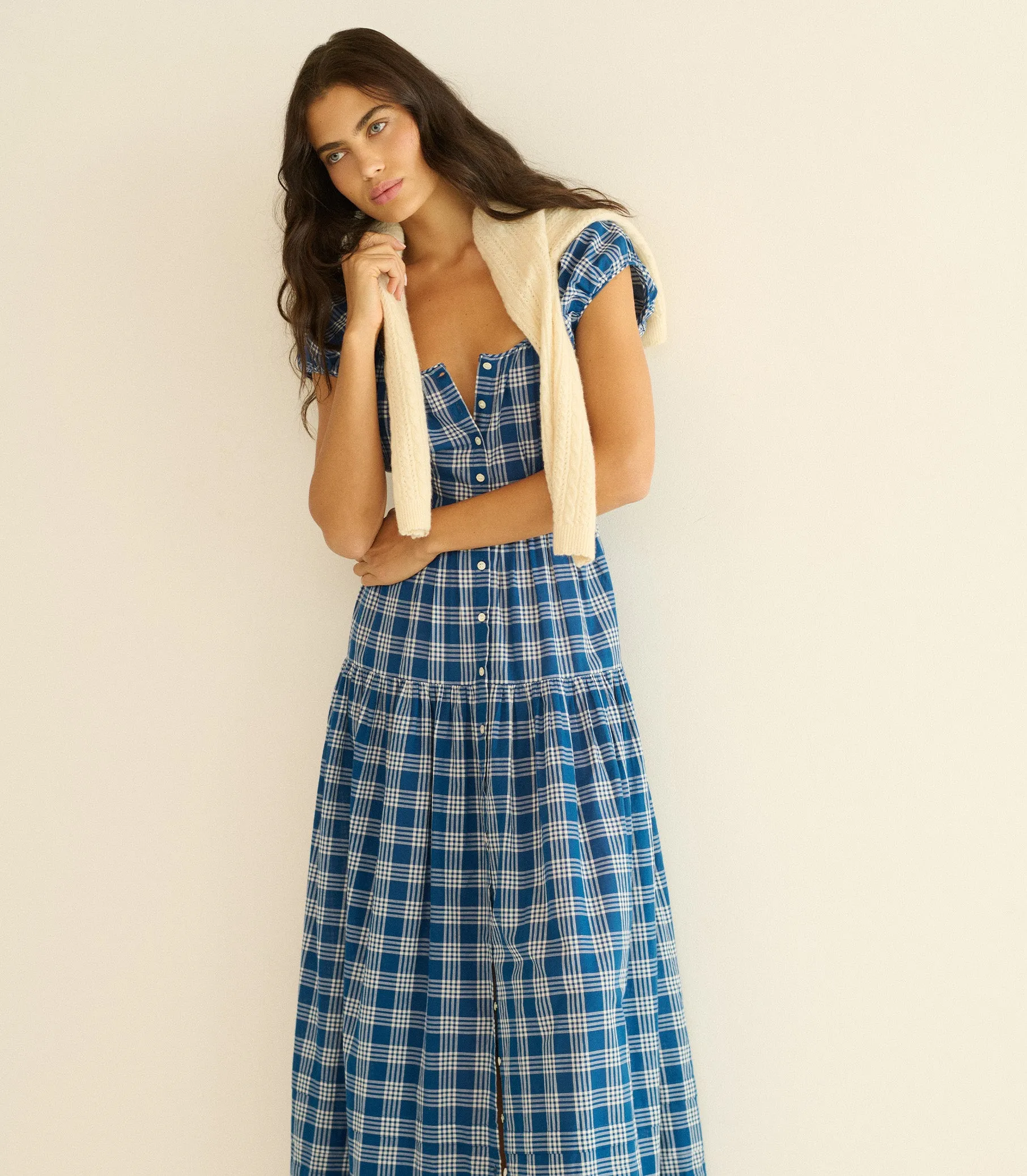 VALENNE DRESS -- DORSET PLAID sold by Doen product image thumbnail 5