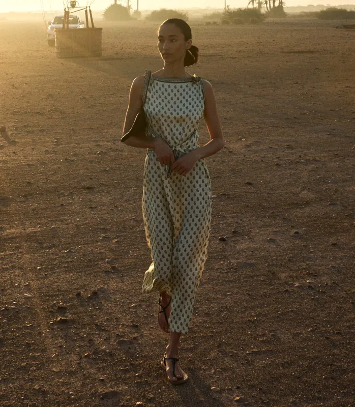 AMORETTE DRESS -- SUNLIGHT TAORMINA PAISLEY sold by Doen