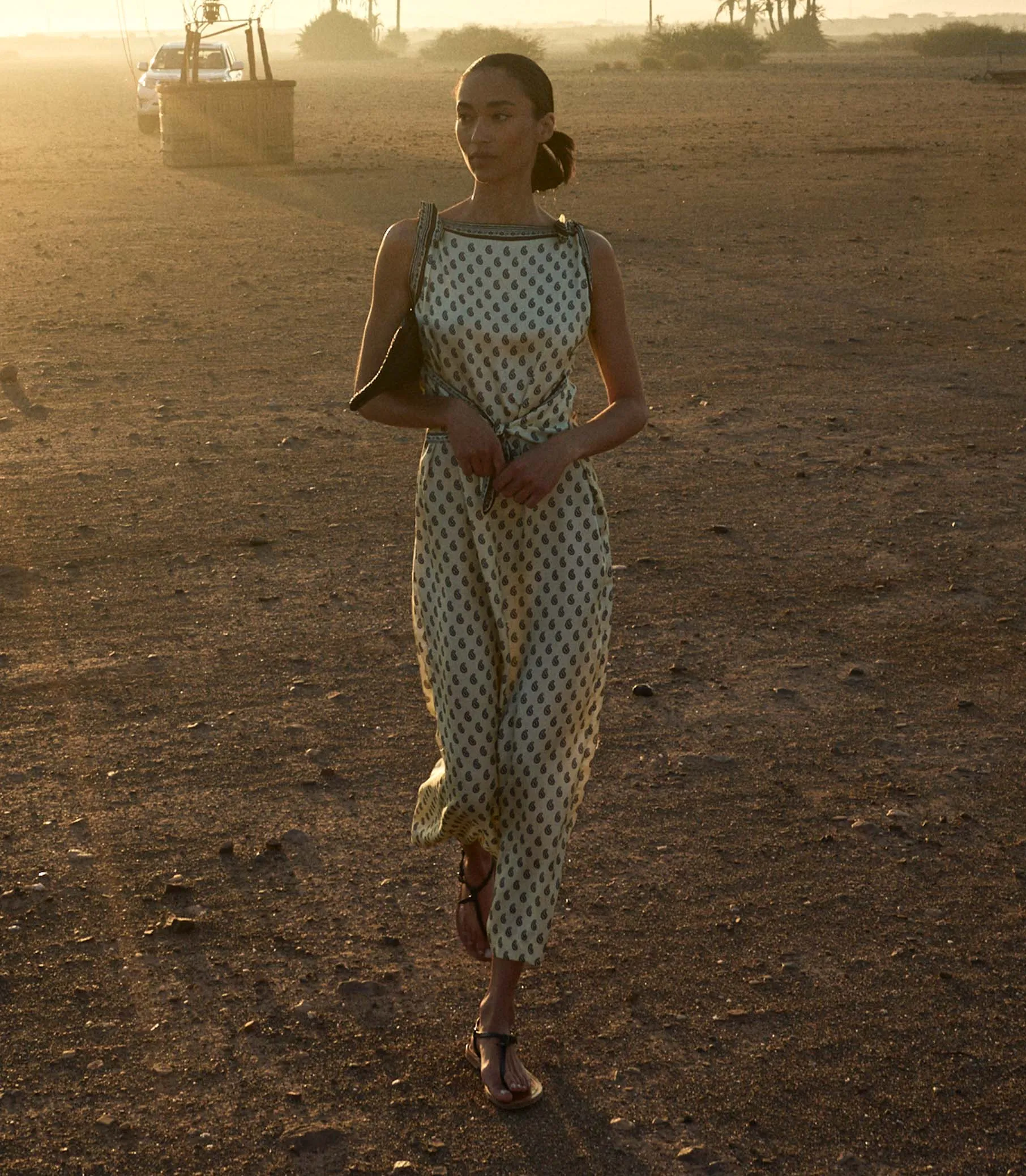 AMORETTE DRESS -- SUNLIGHT TAORMINA PAISLEY sold by Doen