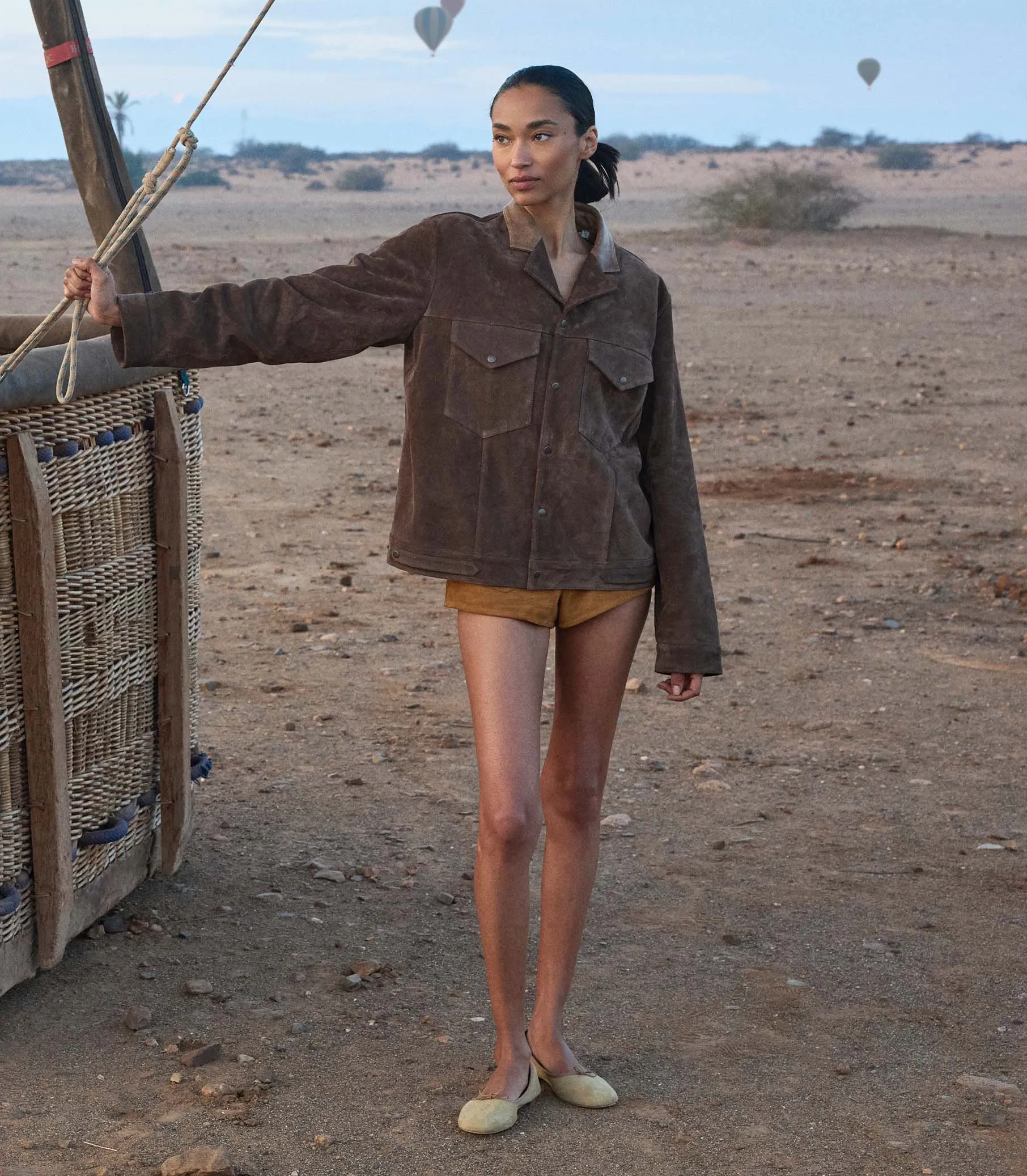 CARSON SUEDE JACKET -- SABLE sold by Doen product image thumbnail 4