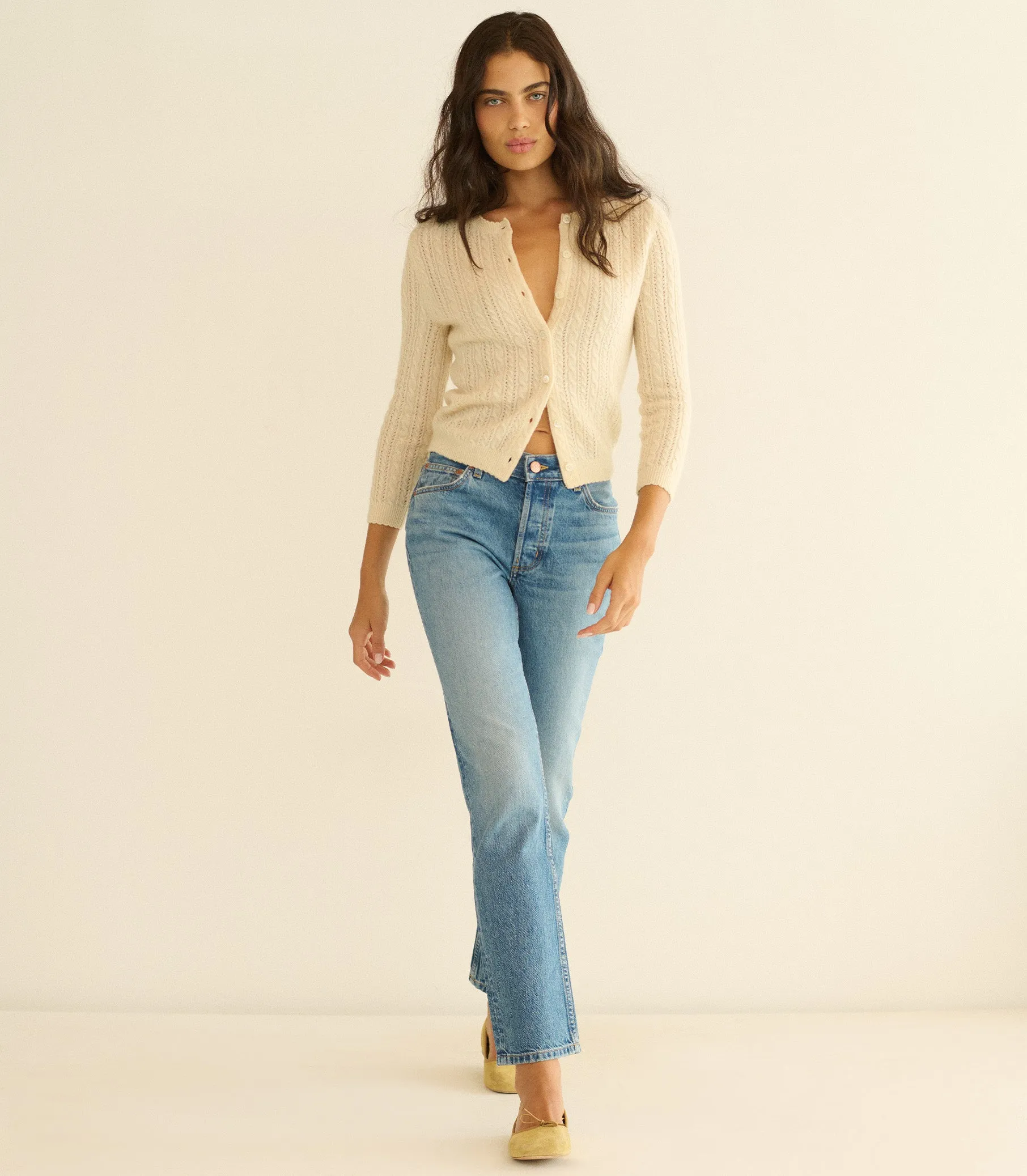 DIANA MID RISE JEAN -- MARVILLE WASH sold by Doen product image thumbnail 4