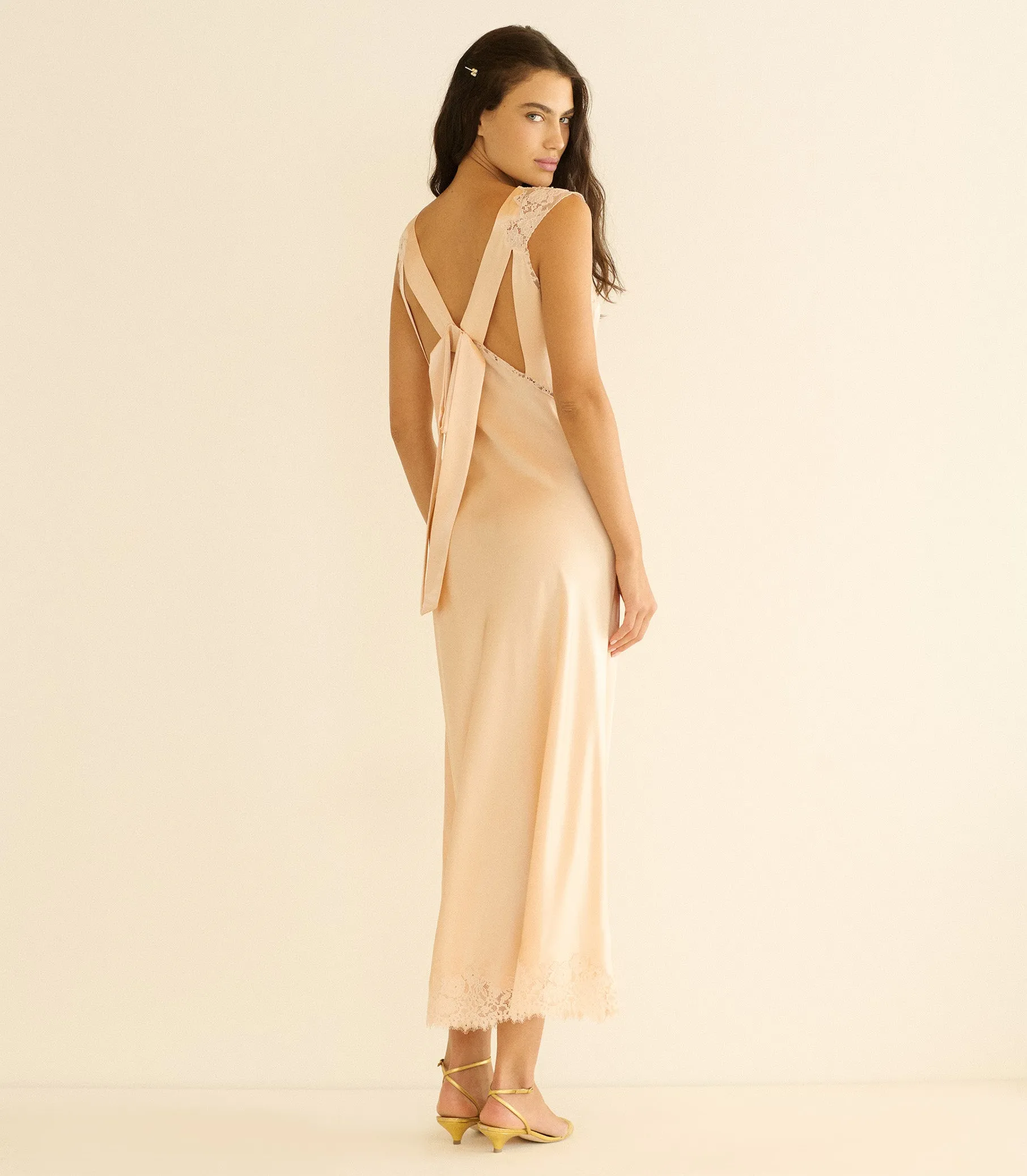 MARCELLE DRESS -- PEACH SORBET sold by Doen product image thumbnail 5