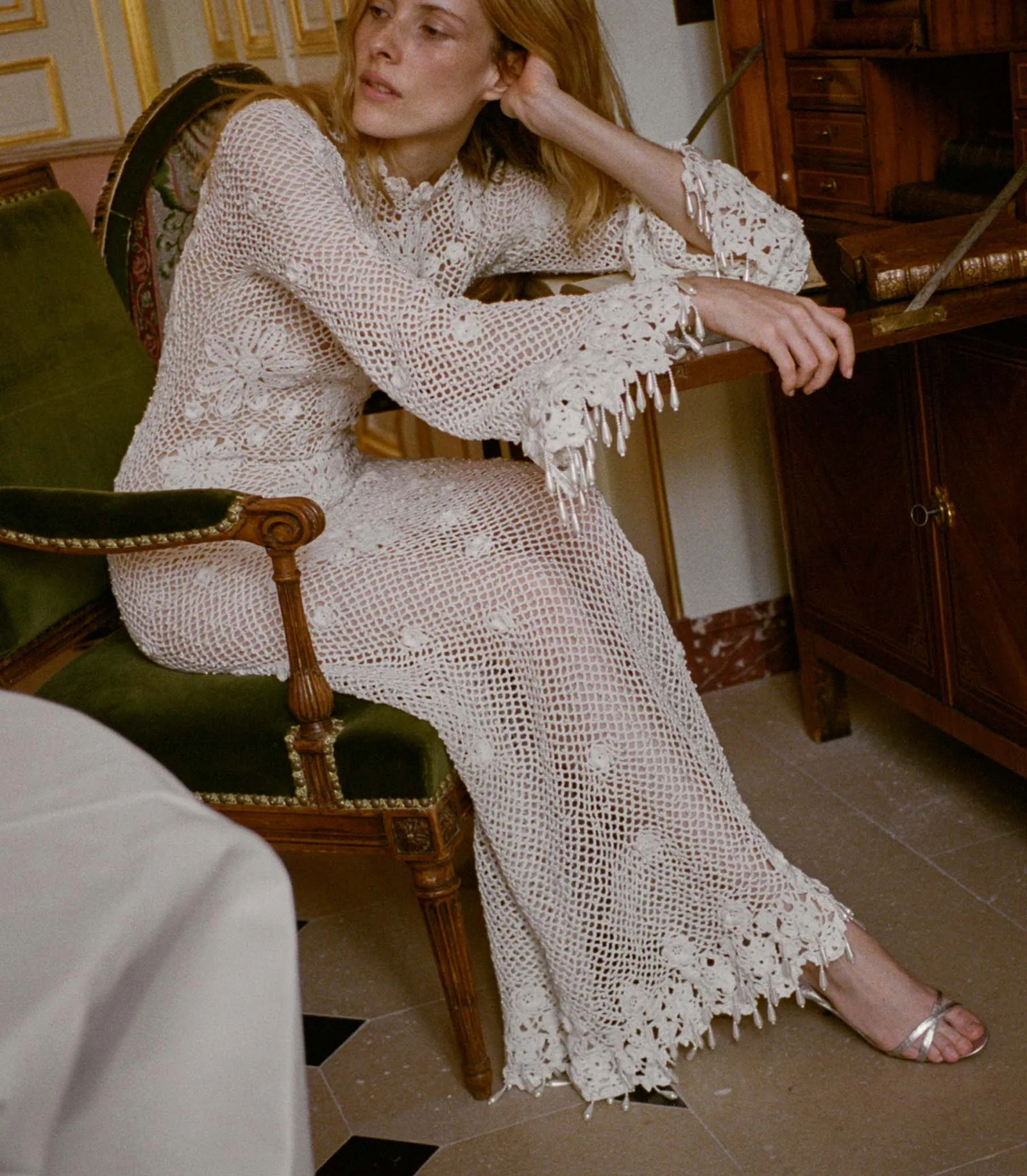 ETNA ANNIVERSARY DRESS -- PEARL sold by Doen product image thumbnail 3