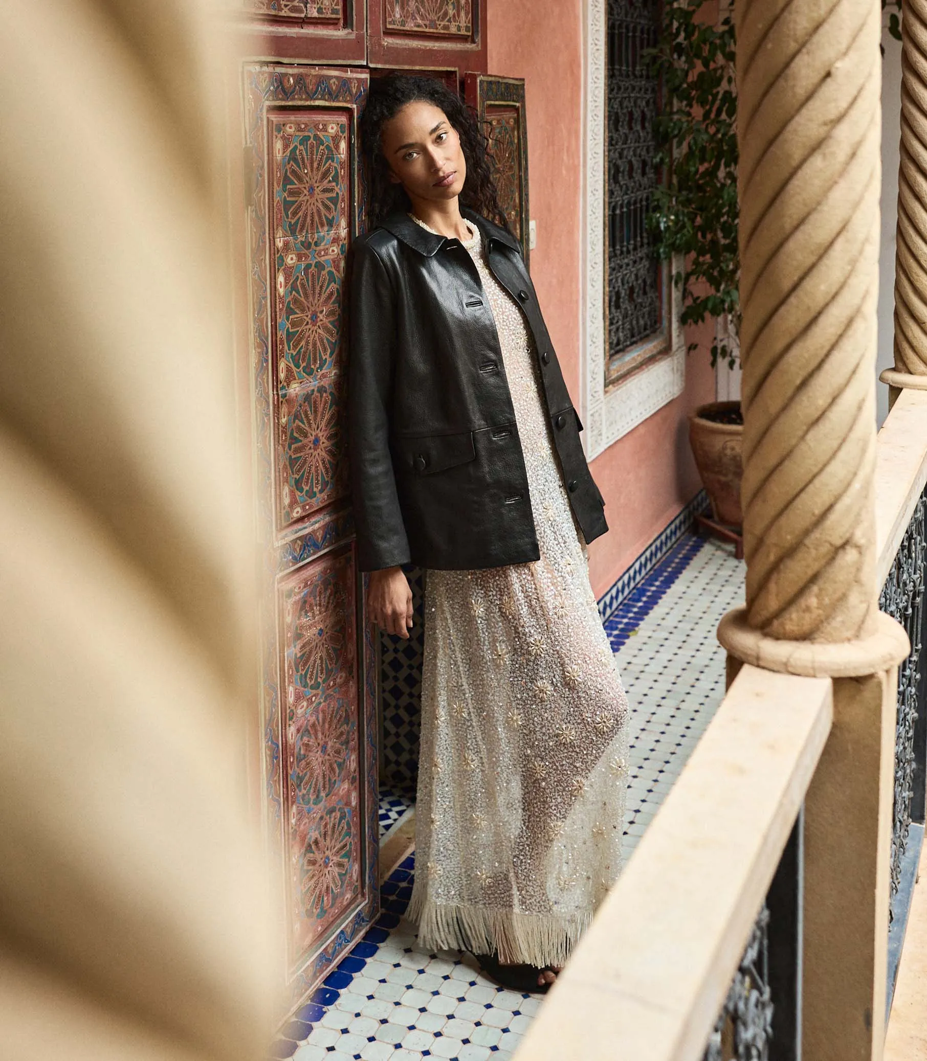 NICO LEATHER JACKET -- BLACK sold by Doen product image thumbnail 2