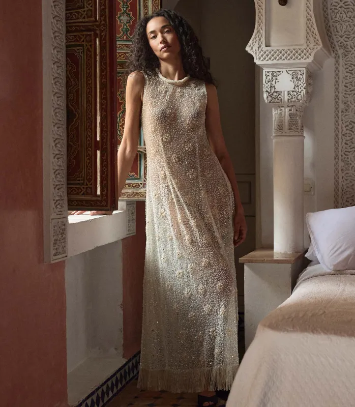 OPALITE DRESS -- PIERRE DE LUNE made by Doen