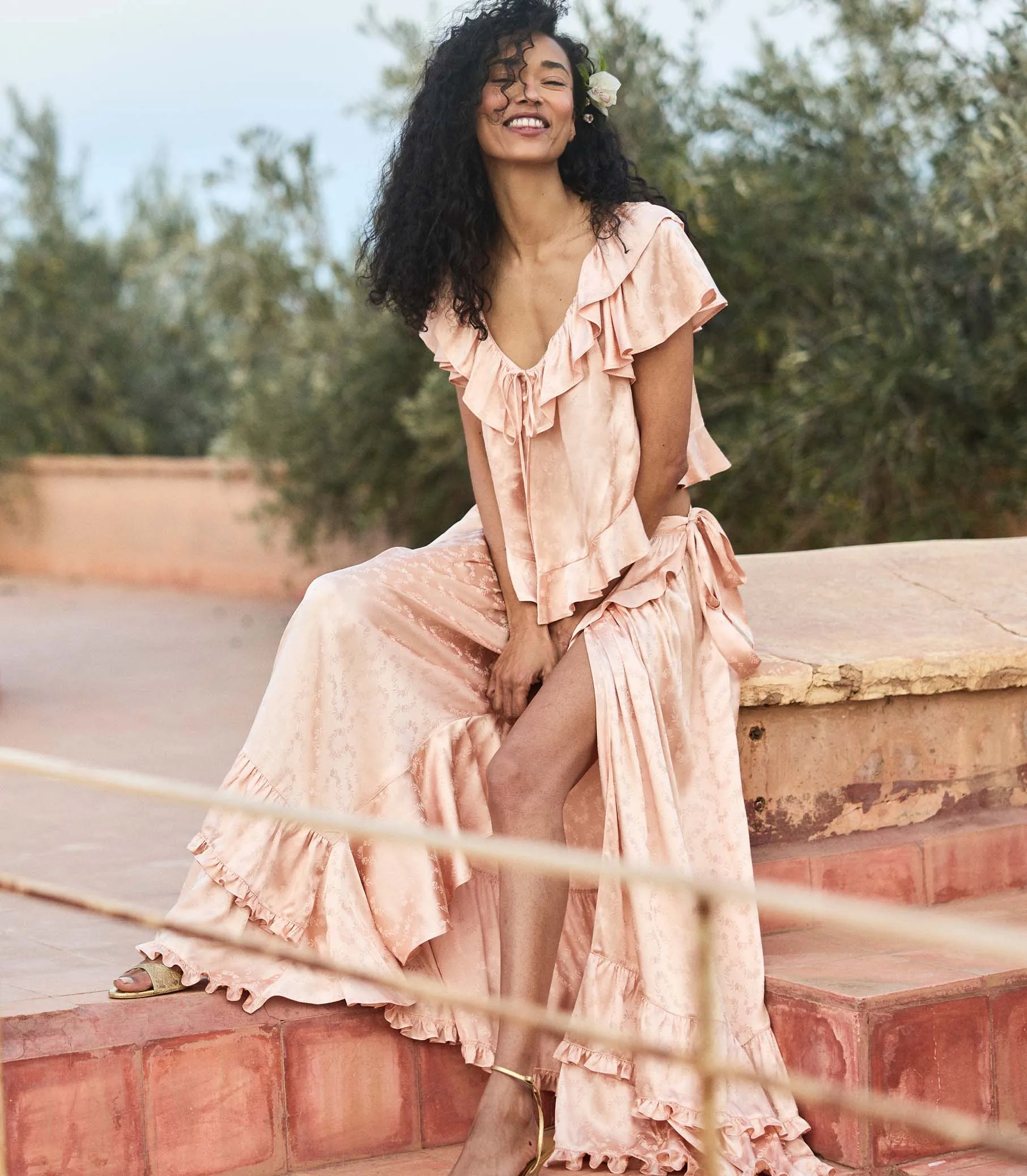 FLORIETTE TOP -- PEACH SORBET sold by Doen product image thumbnail 3