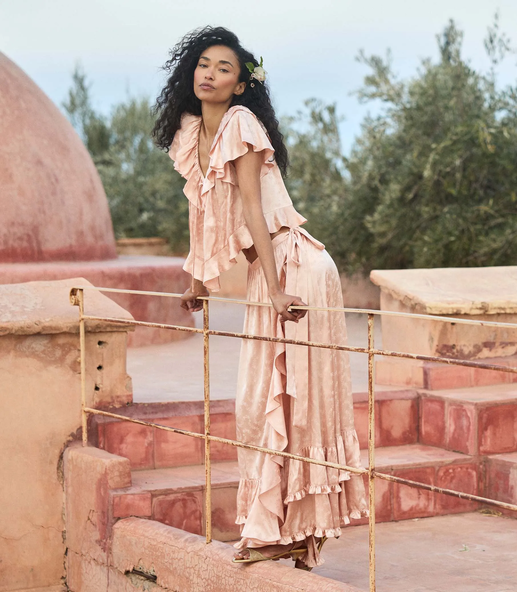 FLORIETTE TOP -- PEACH SORBET sold by Doen product image thumbnail 4