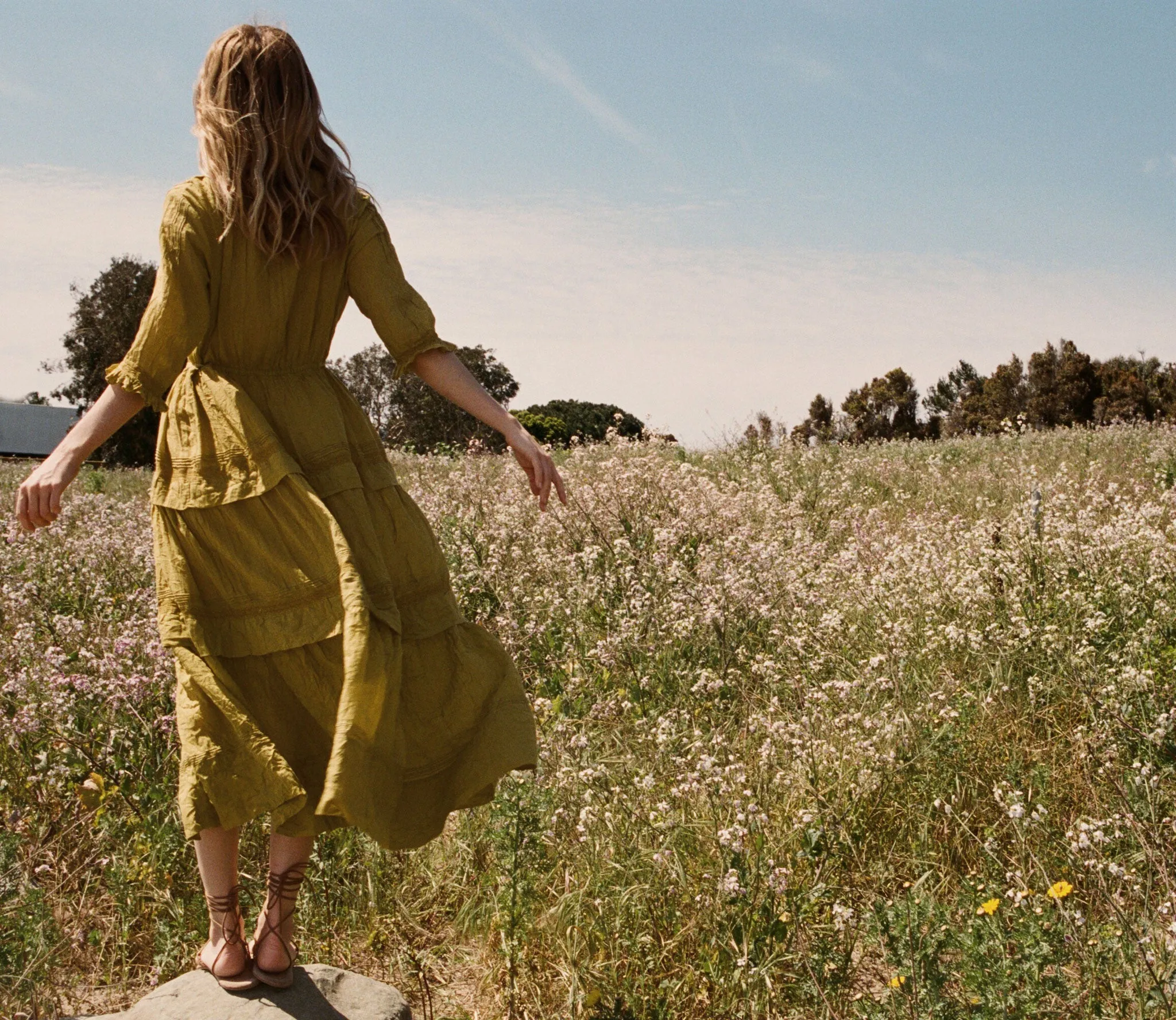 HMD -- PRIMROSE DRESS -- CITRON sold by Doen product image thumbnail 5