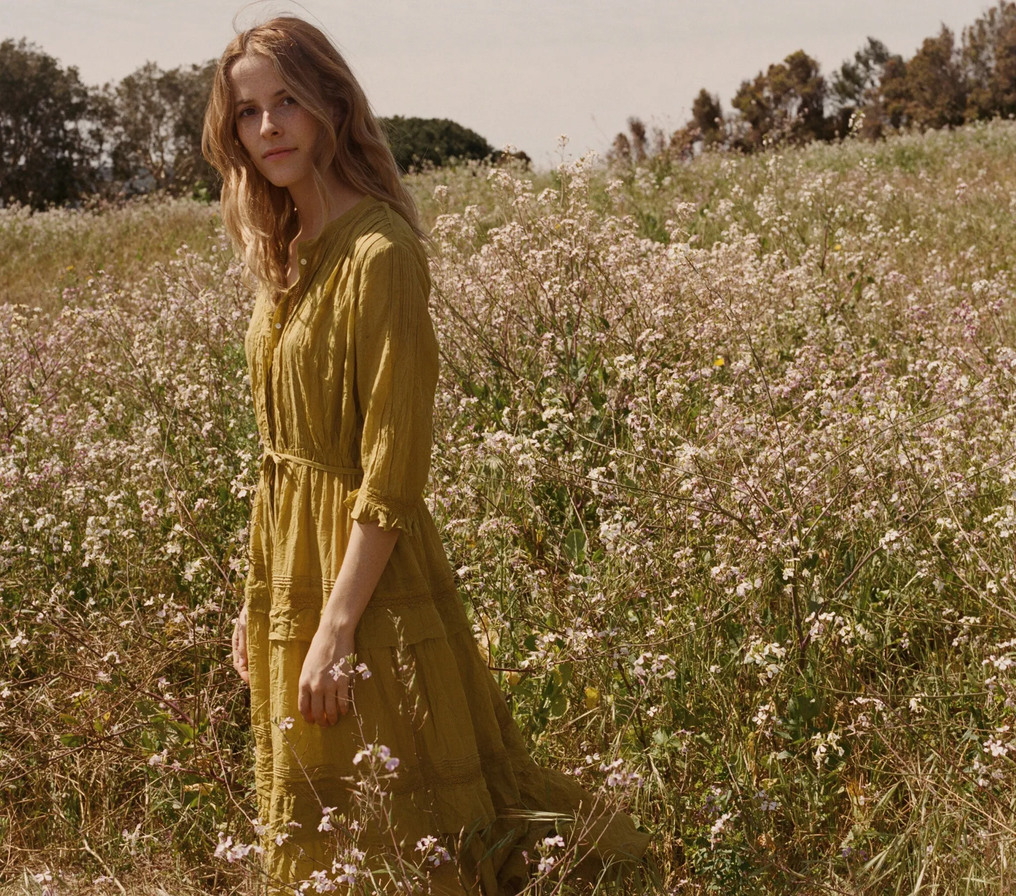 HMD -- PRIMROSE DRESS -- CITRON sold by Doen product image thumbnail 4