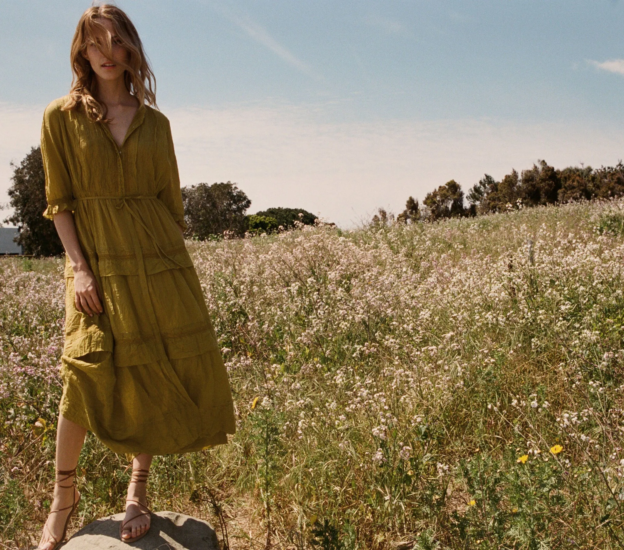 HMD -- PRIMROSE DRESS -- CITRON sold by Doen