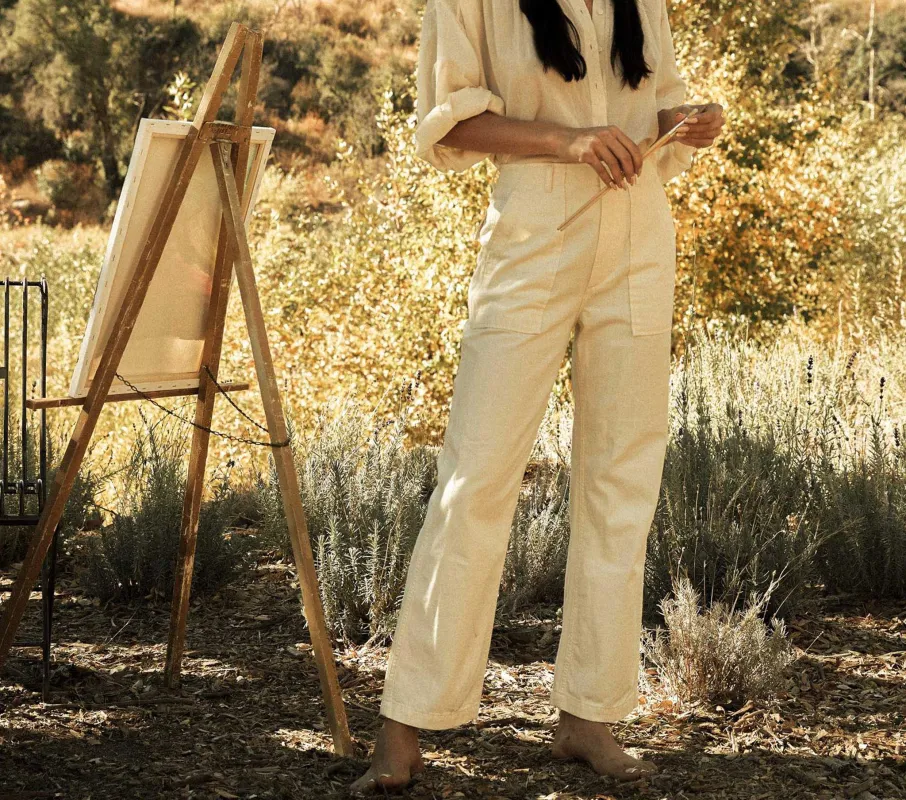 HMD -- WILDER PANT -- CREAM made by Doen