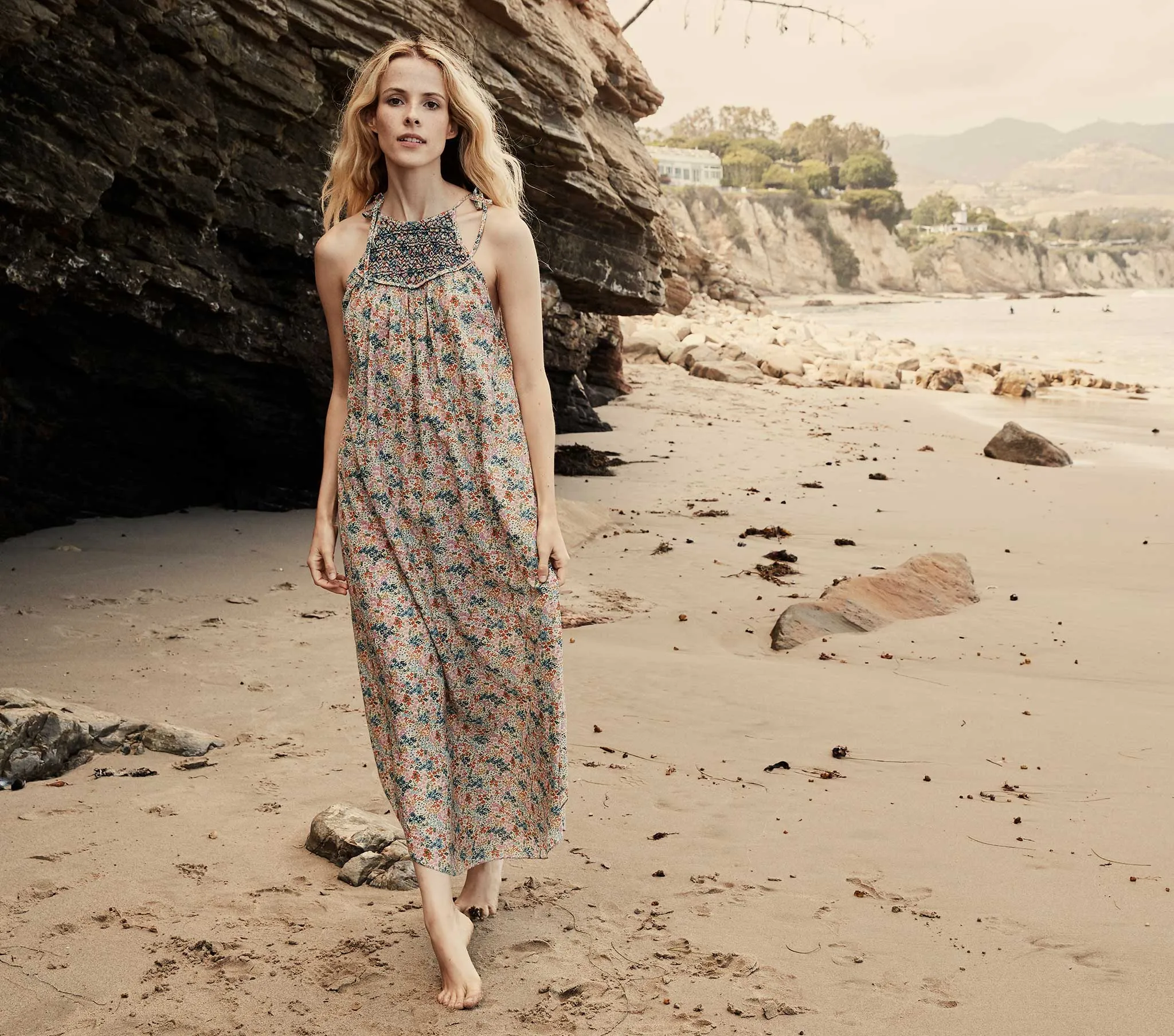 HMD -- THOREAU DRESS -- CREAM LADY BIRD FLORAL sold by Doen product image thumbnail 2