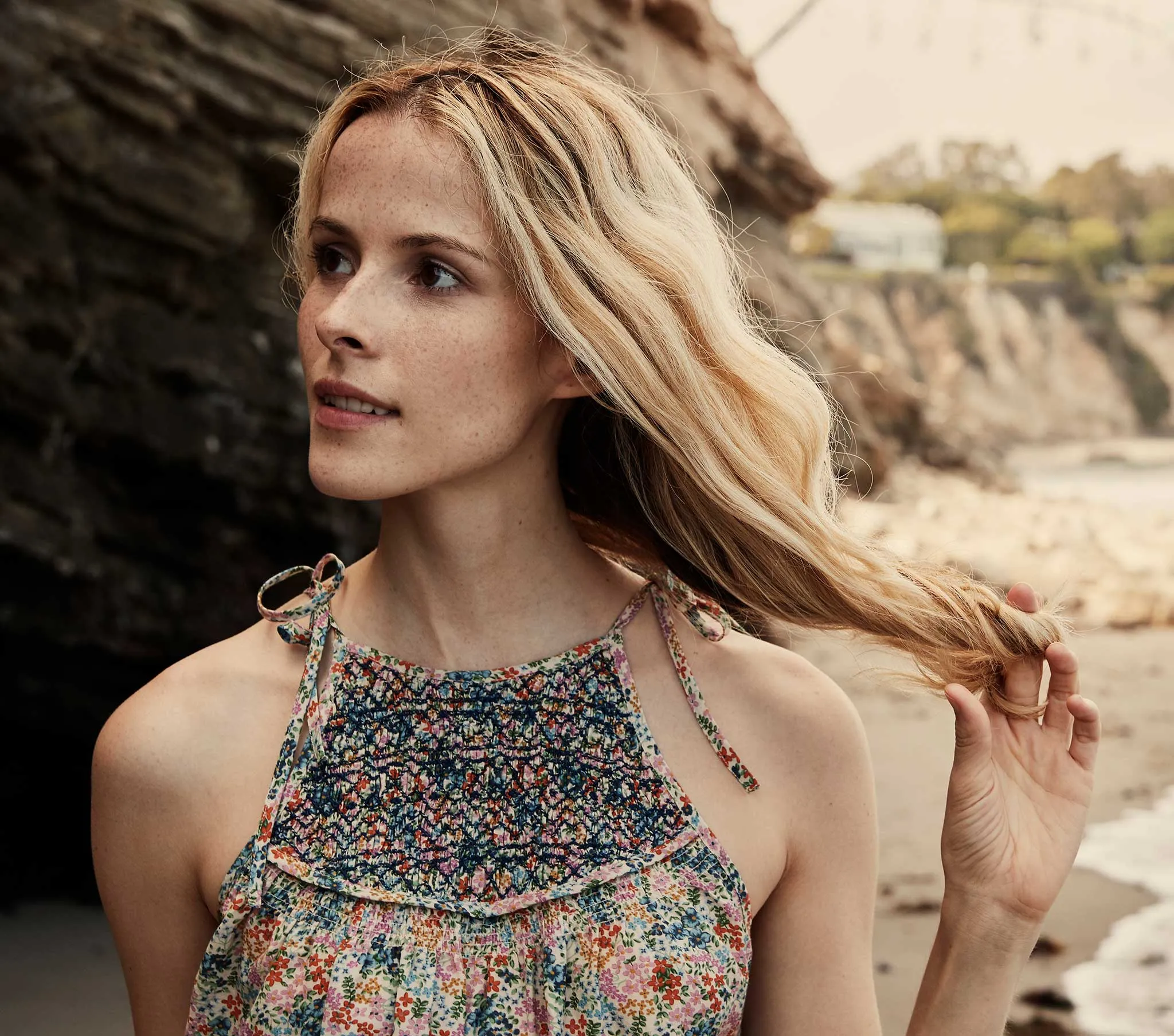 HMD -- THOREAU DRESS -- CREAM LADY BIRD FLORAL sold by Doen product image thumbnail 3